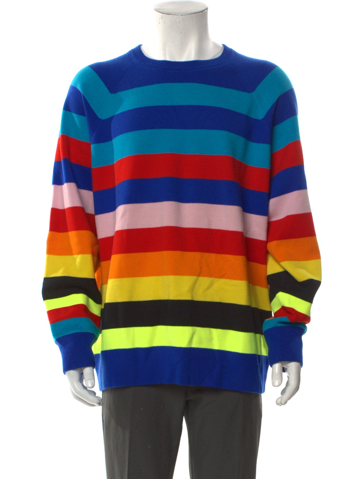 Christopher John Rogers Wool Striped Pullover