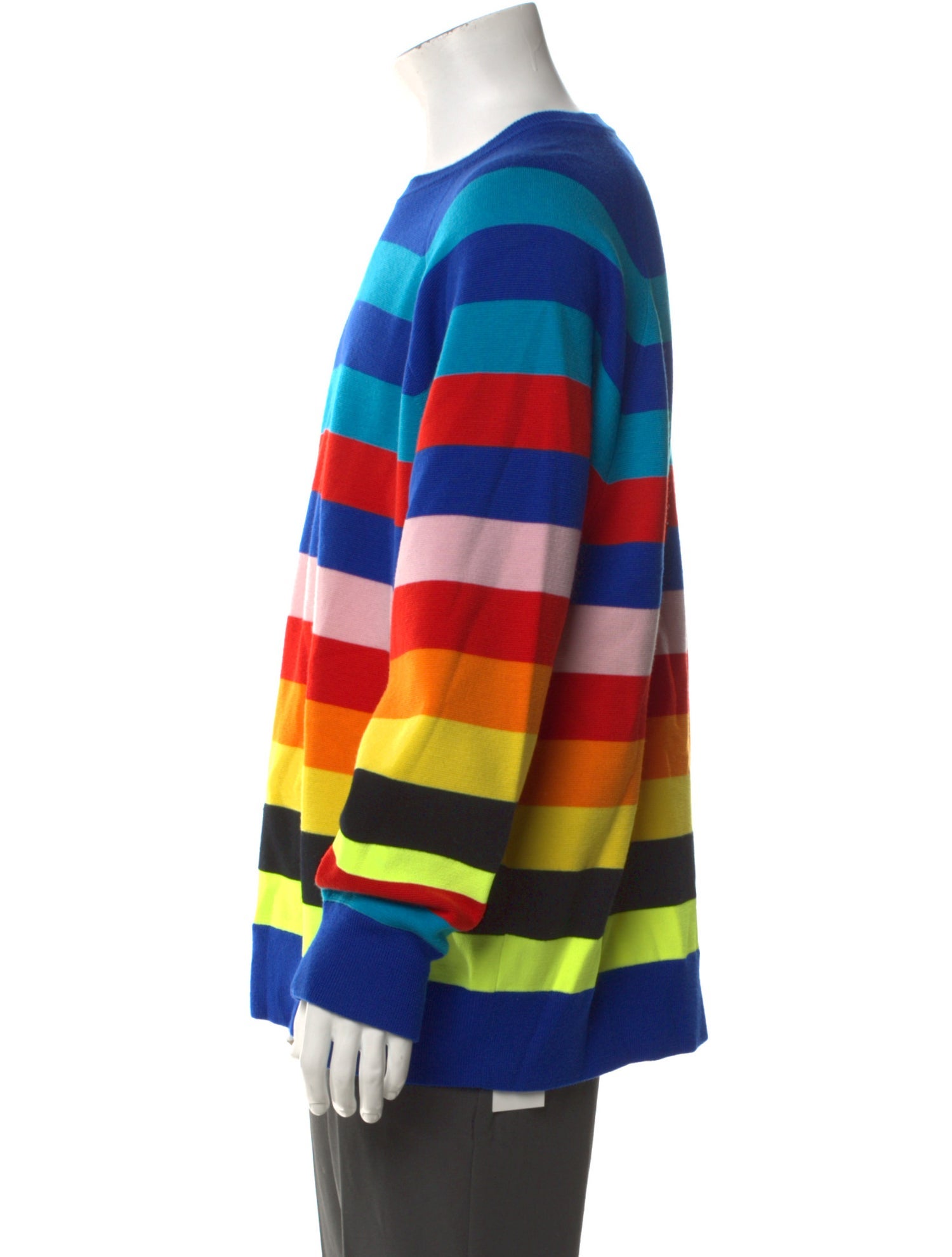 Christopher John Rogers Wool Striped Pullover
