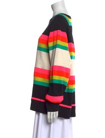 Christopher John Rogers Wool Striped Sweater