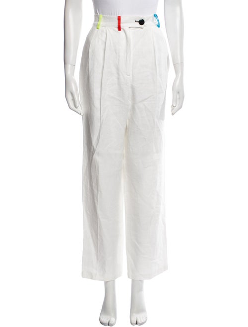 Christopher John Rogers Linen Straight Leg Pants