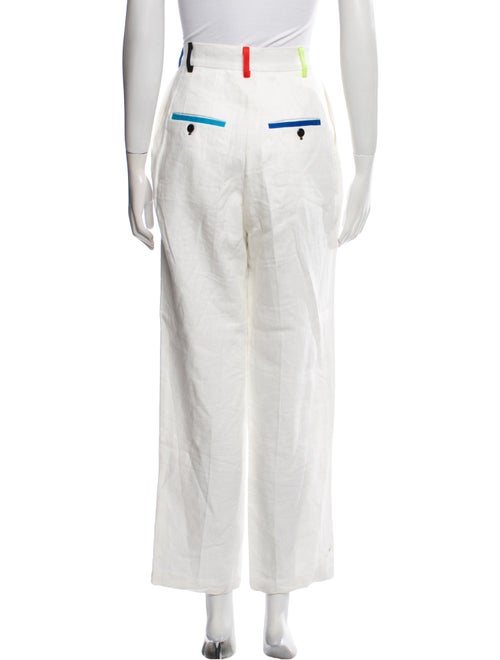 Christopher John Rogers Linen Straight Leg Pants