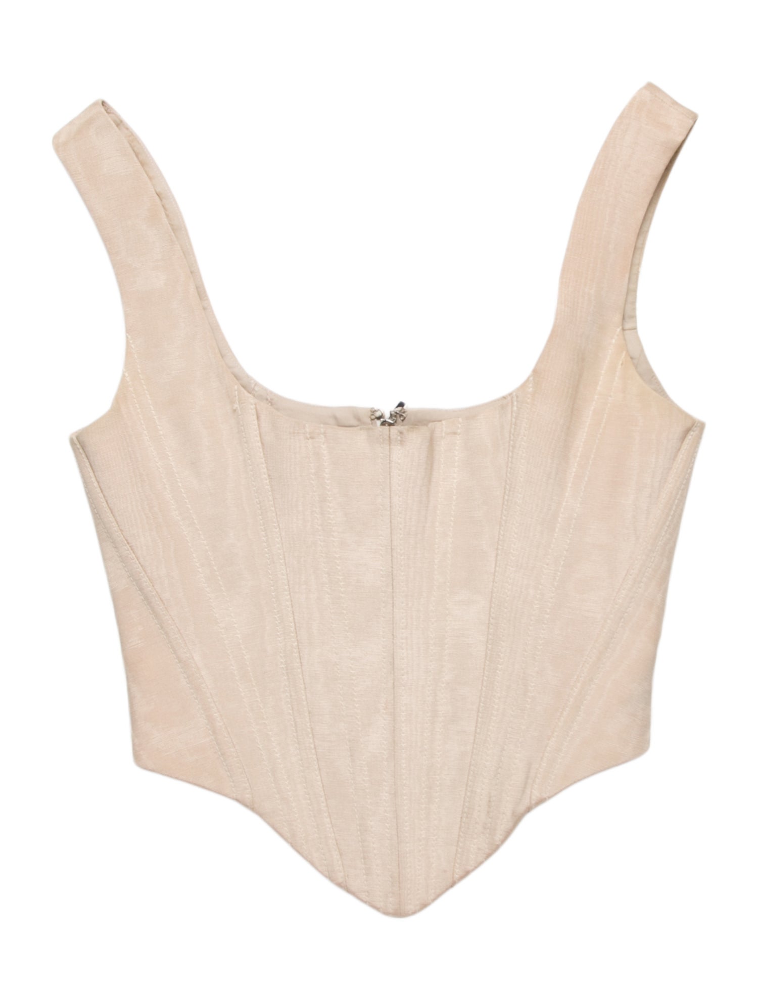 Christopher John Rogers Square Neckline Sleeveless Crop Top