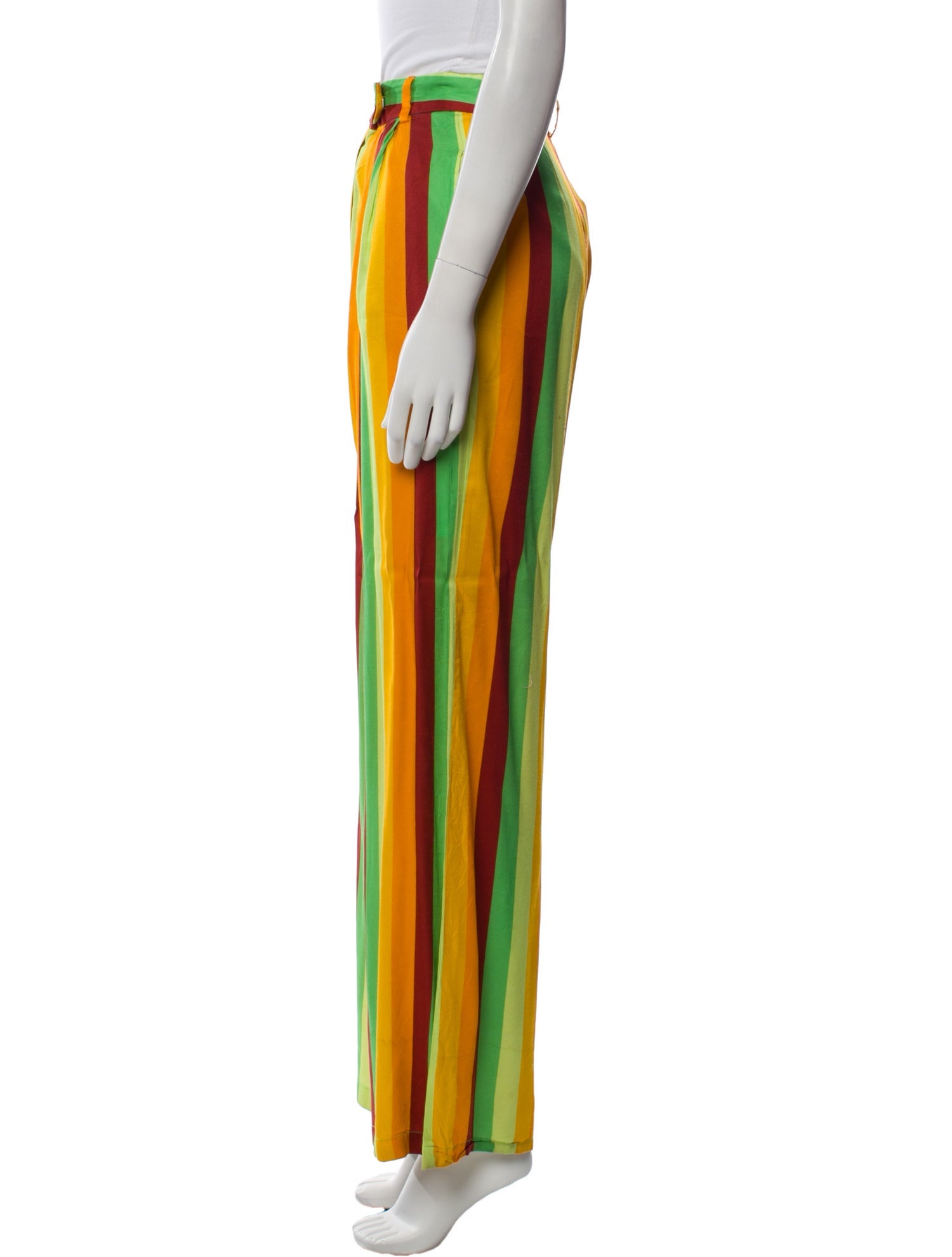 Christopher John Rogers Striped Straight Leg Pants