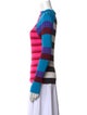 Christopher John Rogers Striped Mock Neck Sweater