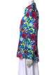 Christopher John Rogers Floral Print Long Sleeve Button-Up Top