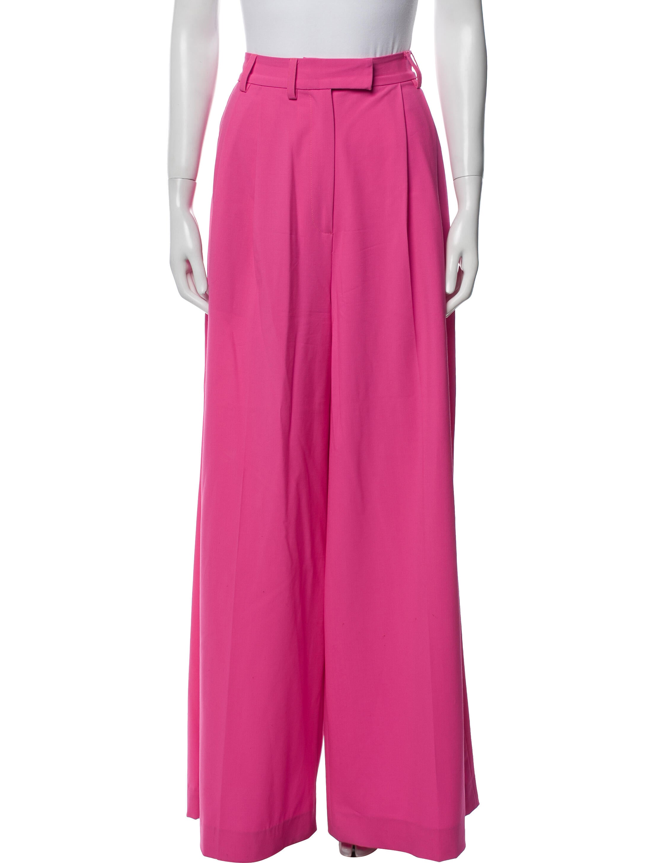 Christopher John Rogers Wool Wide Leg Pants
