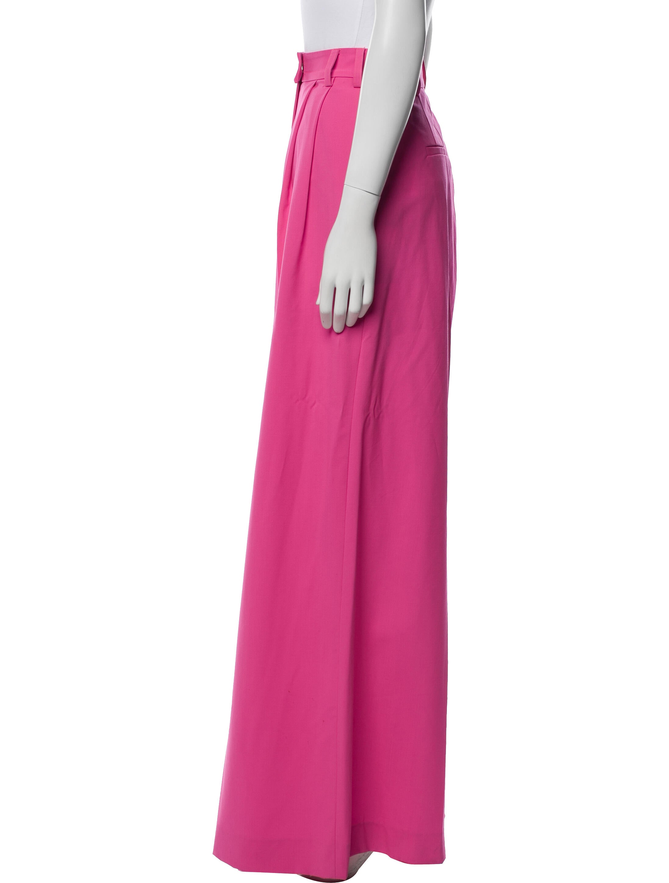 Christopher John Rogers Wool Wide Leg Pants