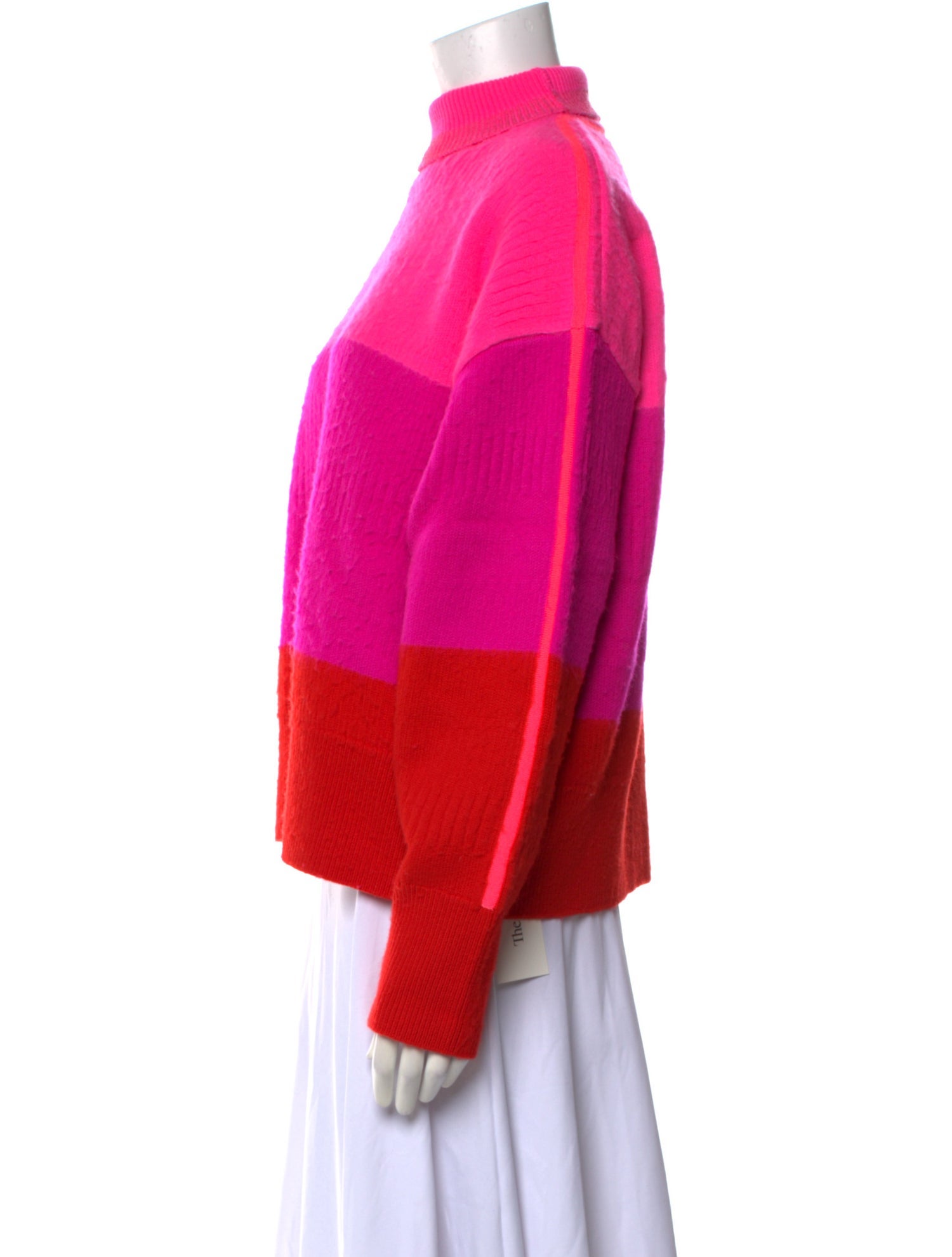 Christopher John Rogers Wool Striped Sweater