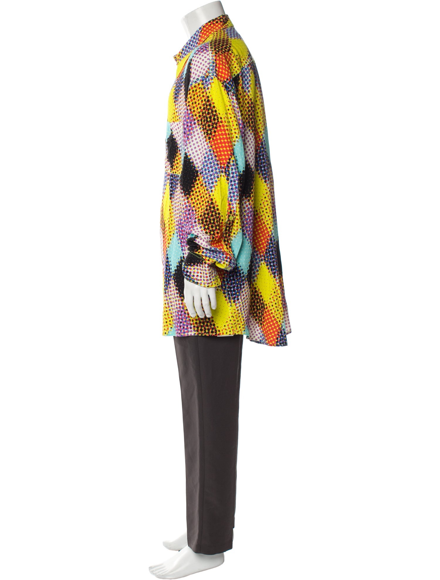 Christopher John Rogers Polka Dot Print Long Sleeve Shirt