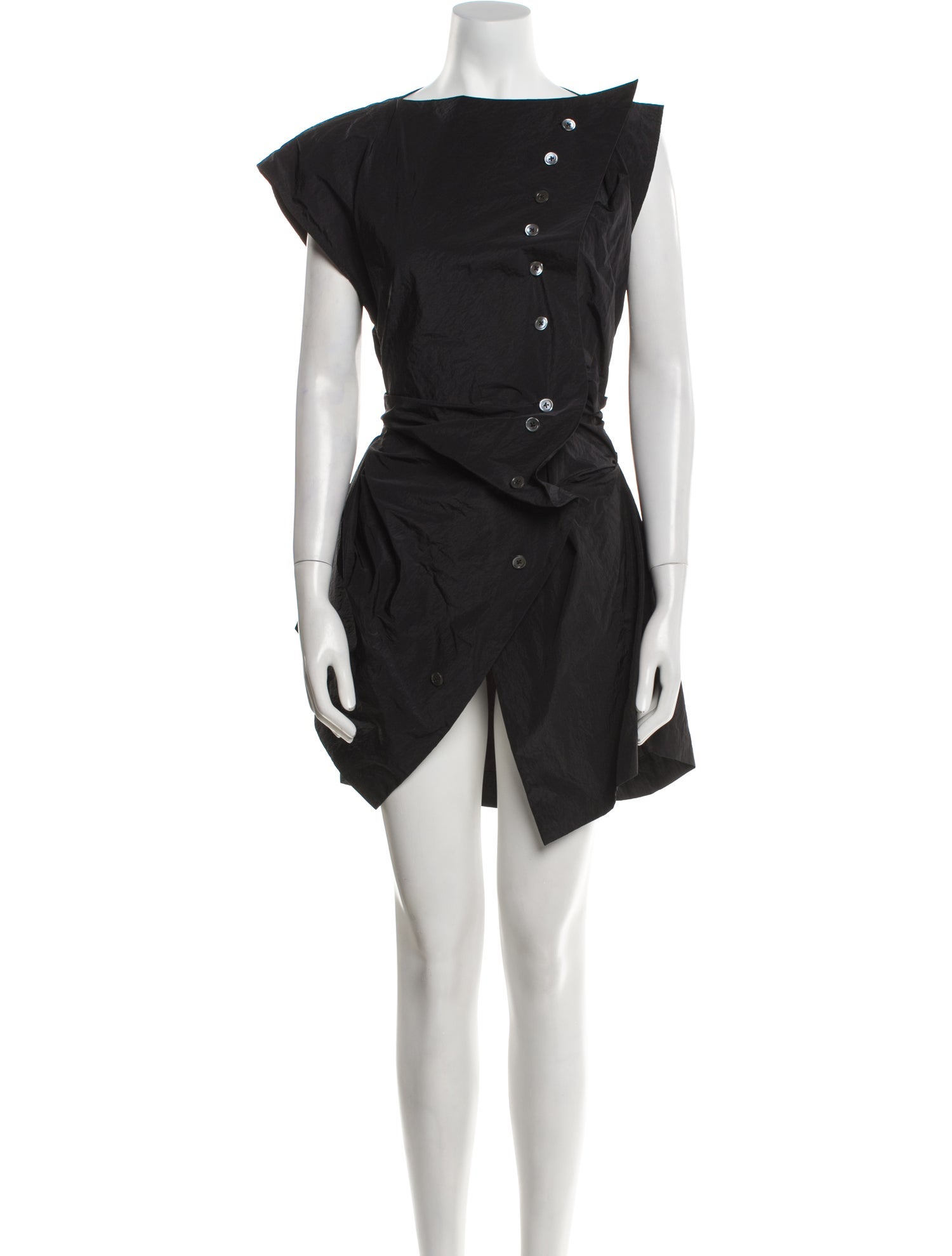 Christopher John Rogers Bateau Neckline Mini Dress