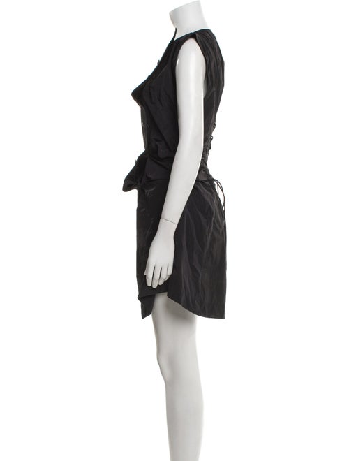 Christopher John Rogers Bateau Neckline Mini Dress