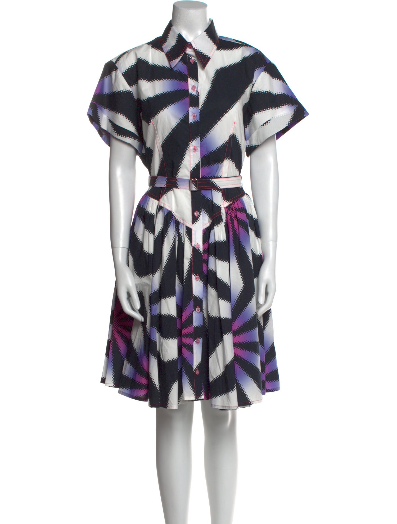 Christopher John Rogers Printed Knee-Length Dress w/ Tags