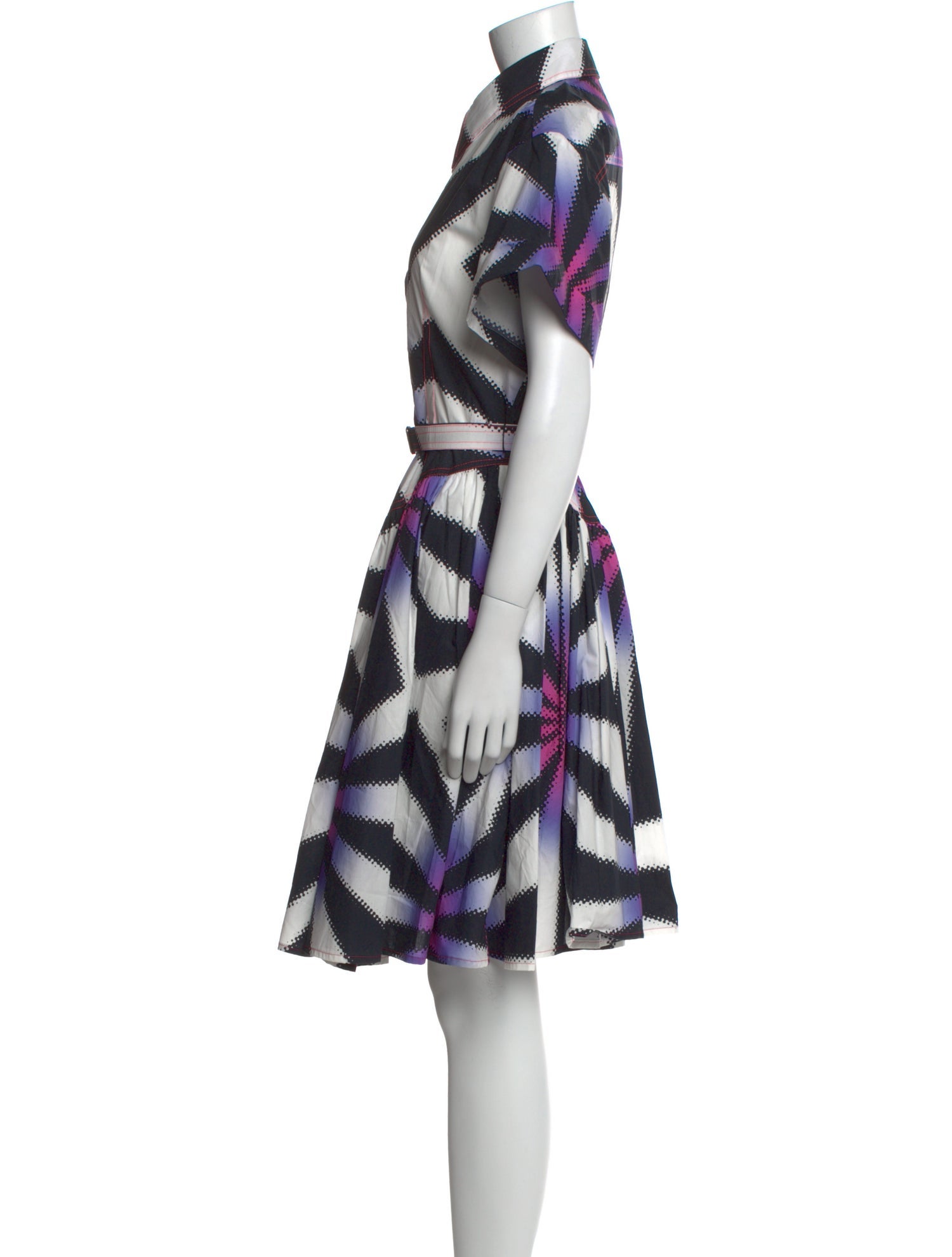 Christopher John Rogers Printed Knee-Length Dress w/ Tags