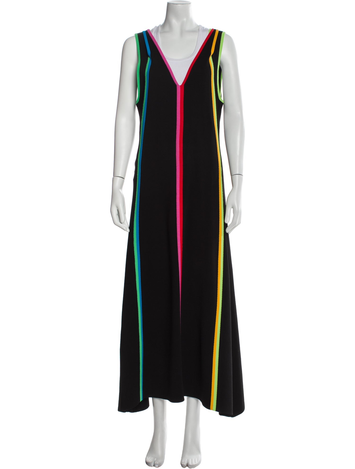 Christopher John Rogers Striped Long Dress