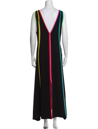 Christopher John Rogers Striped Long Dress