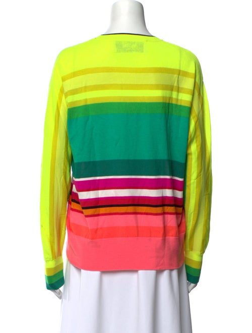 Christopher John Rogers Merino Wool Striped Sweater