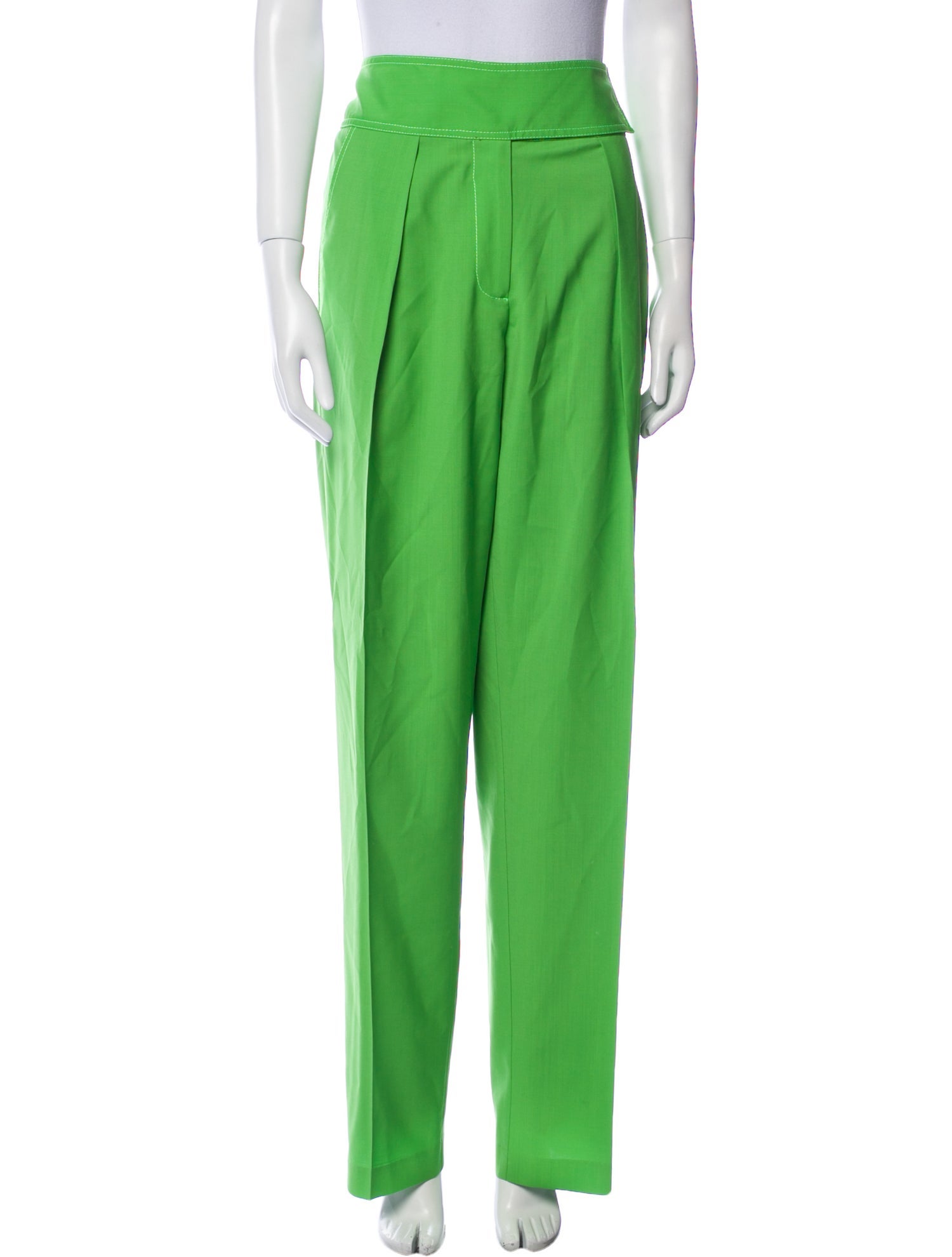 Christopher John Rogers Virgin Wool Wide Leg Pants