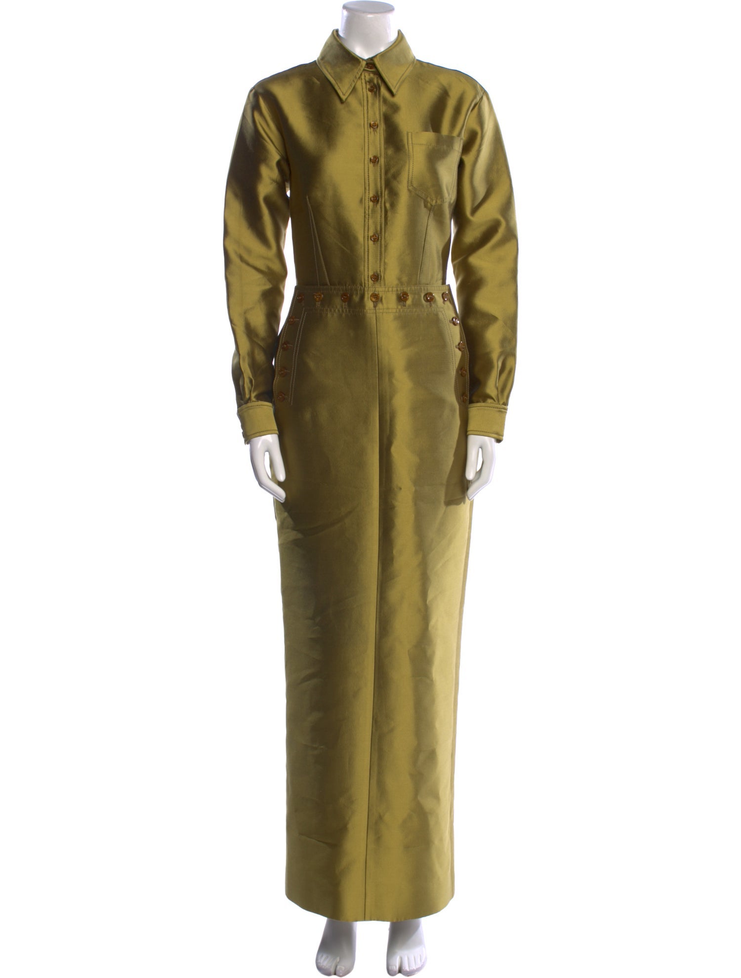 Christopher John Rogers Silk Long Dress w/ Tags