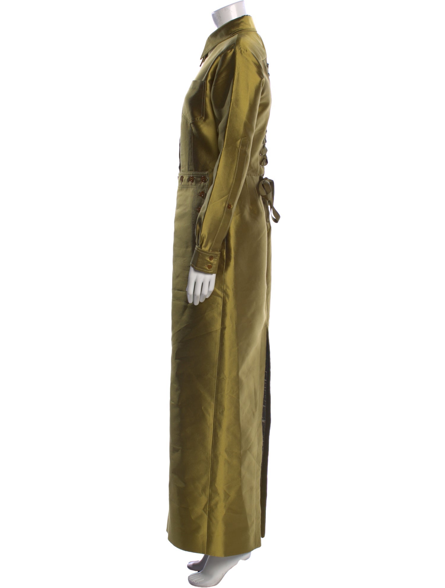 Christopher John Rogers Silk Long Dress w/ Tags