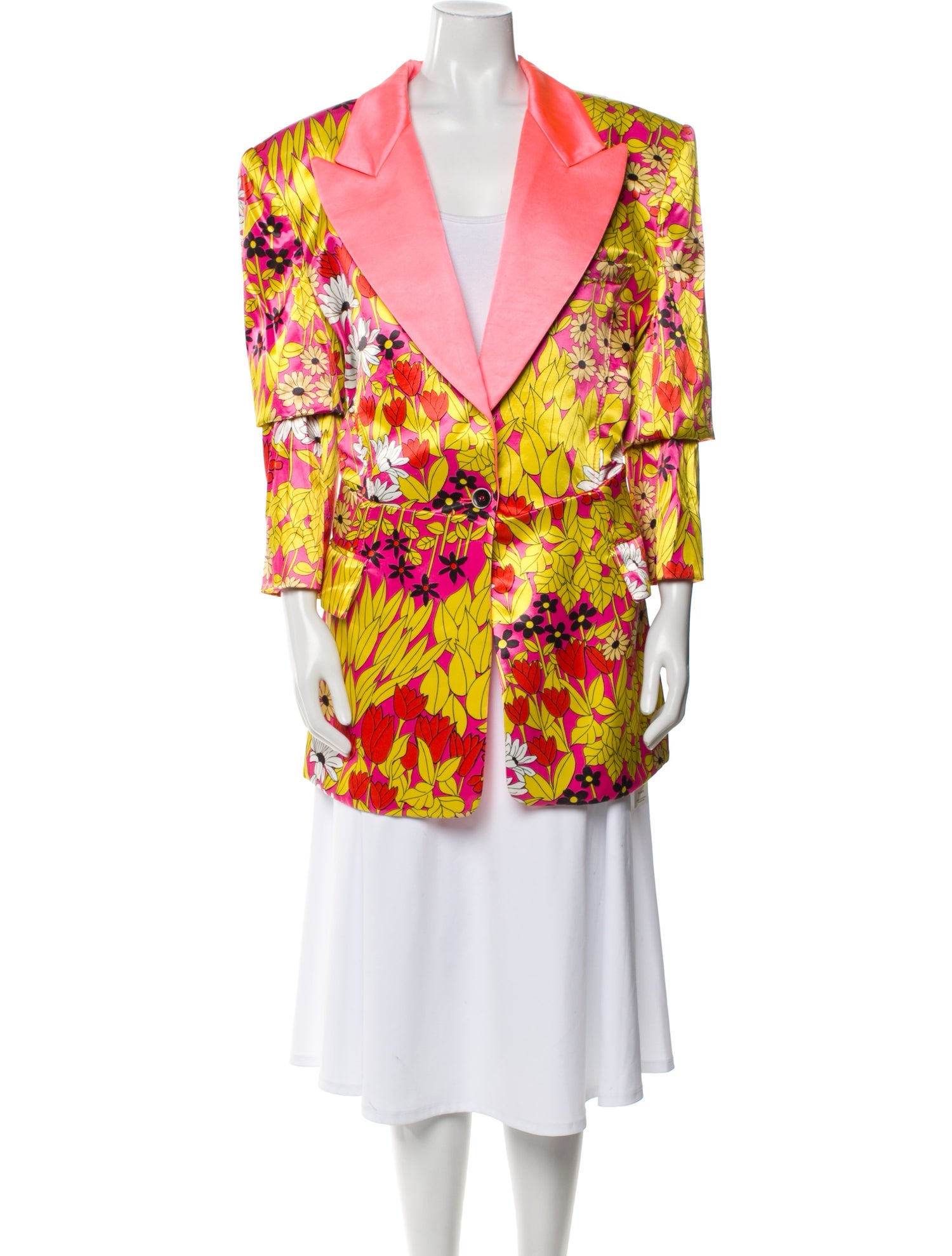 Christopher John Rogers Floral Print Blazer