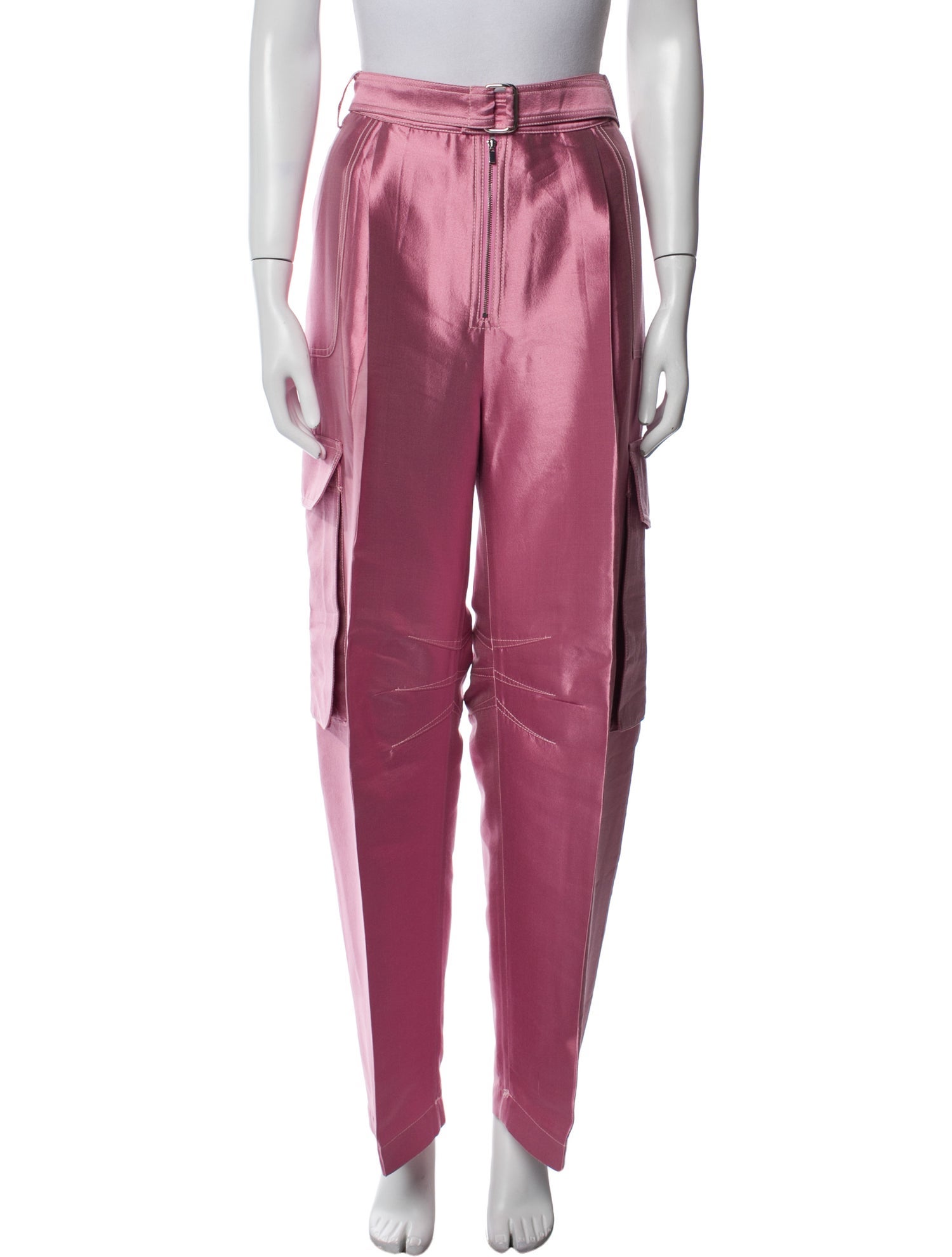 Christopher John Rogers Silk Wide Leg Pants