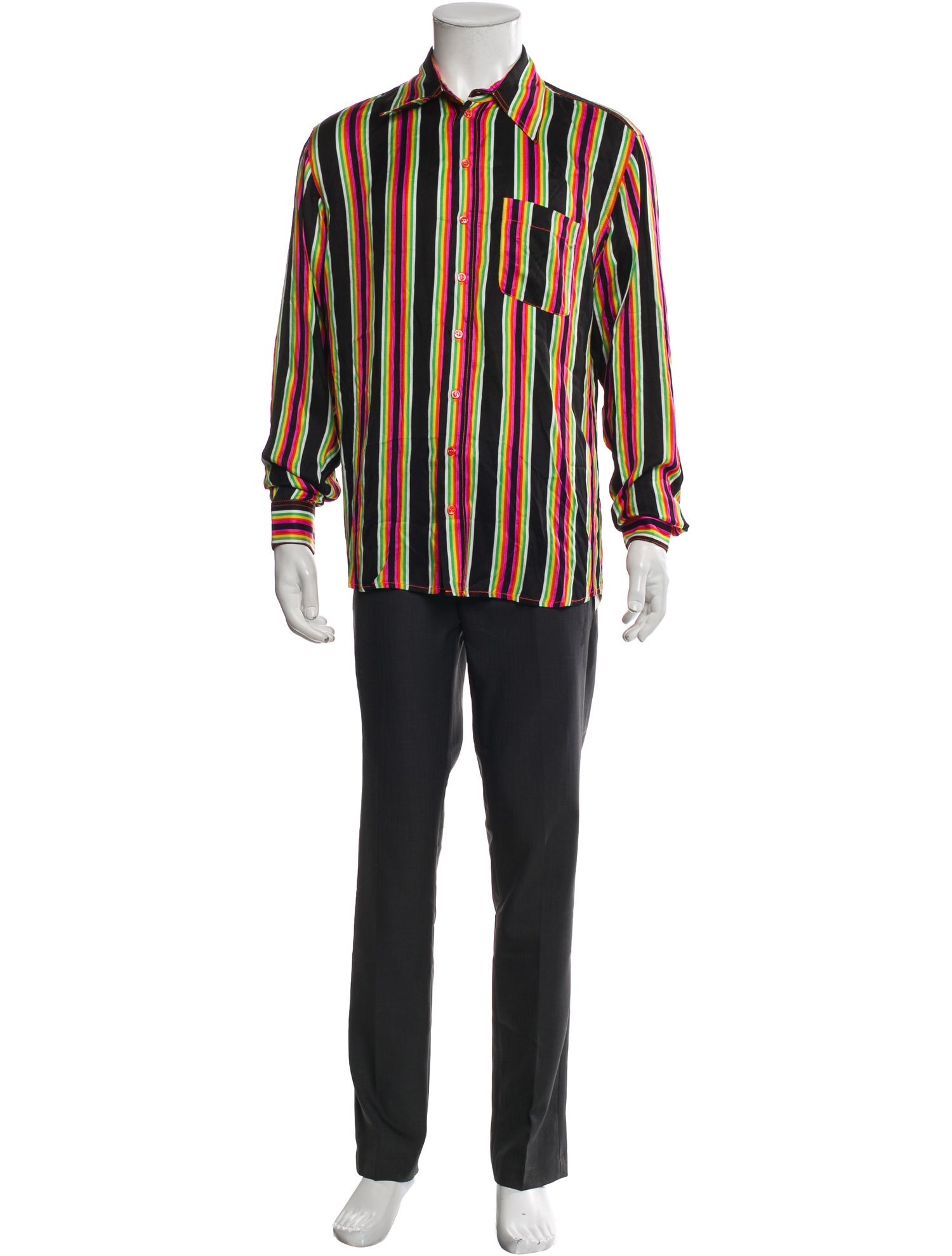 Christopher John Rogers Striped Long Sleeve Shirt w/ Tags