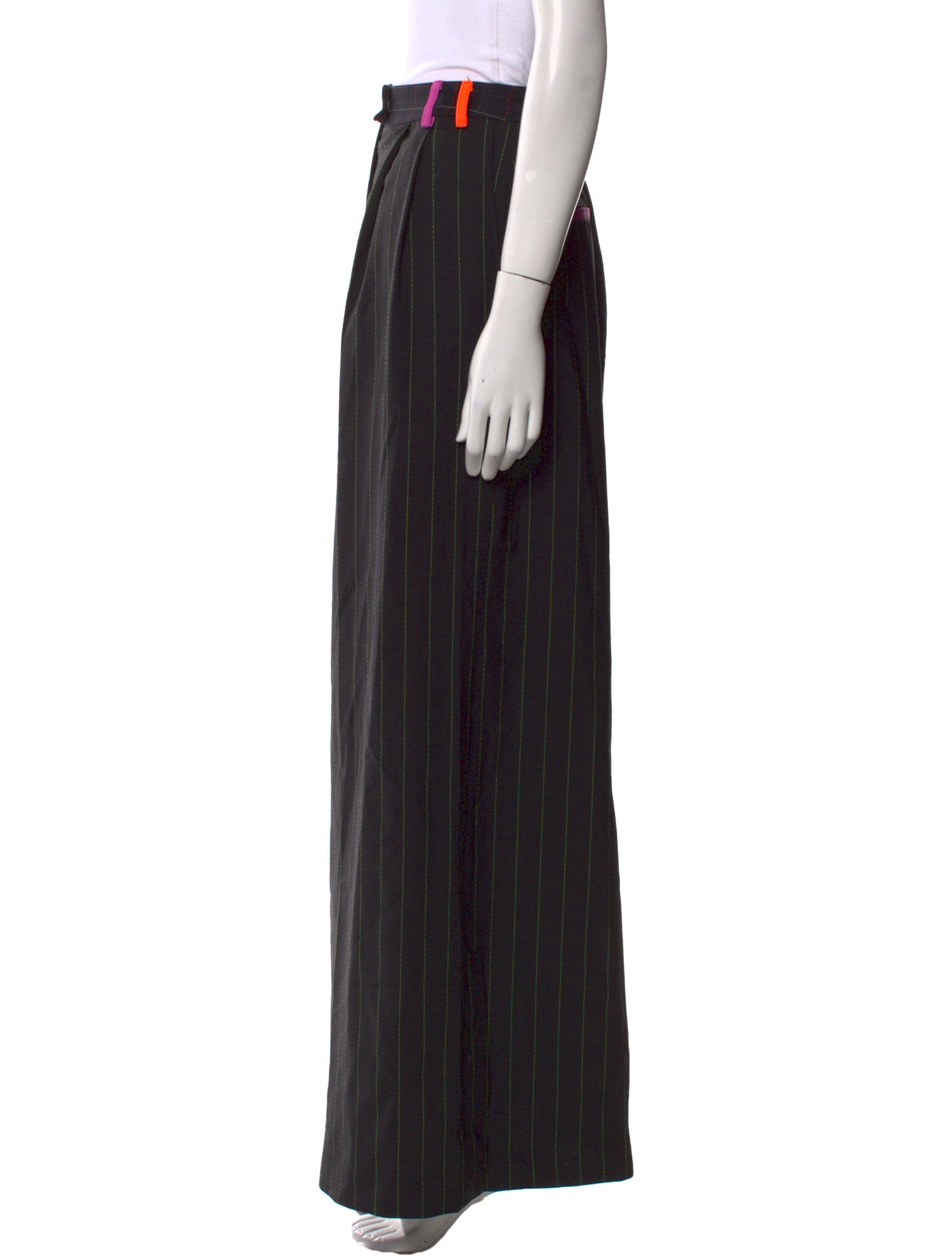 Christopher John Rogers Striped Wide Leg Pants