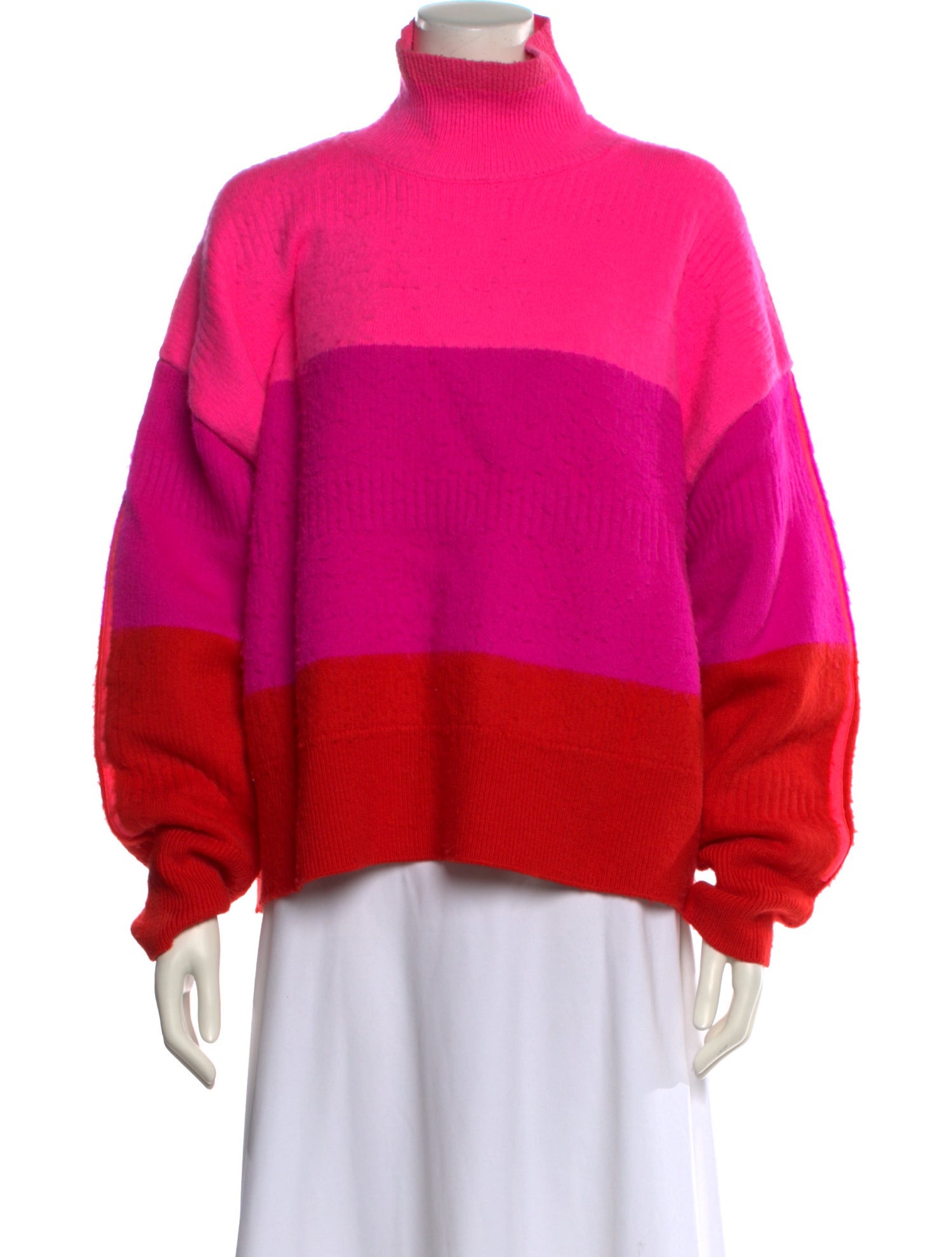 Christopher John Rogers Wool Striped Sweater
