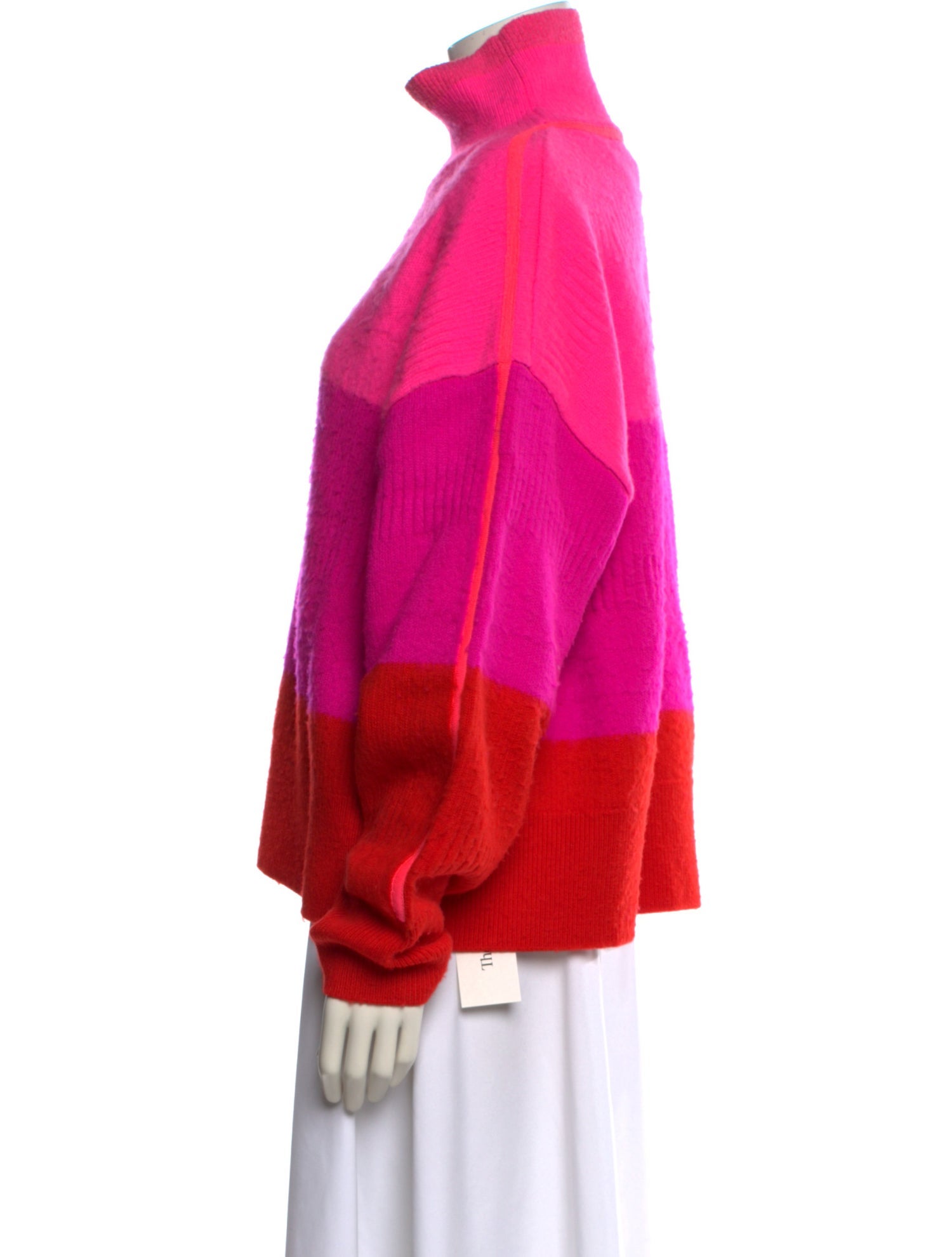 Christopher John Rogers Wool Striped Sweater