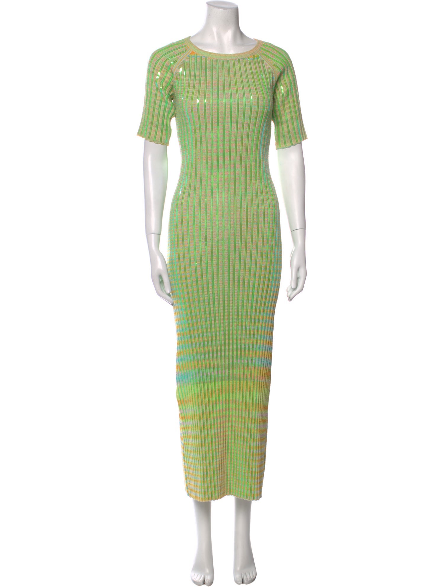 Christopher John Rogers Striped Long Dress