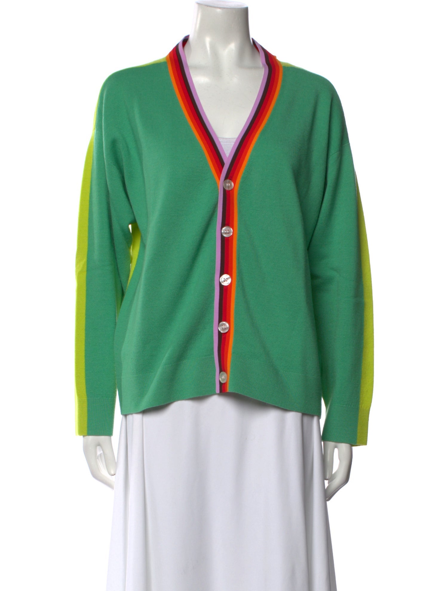 Christopher John Rogers Wool V-Neck Sweater