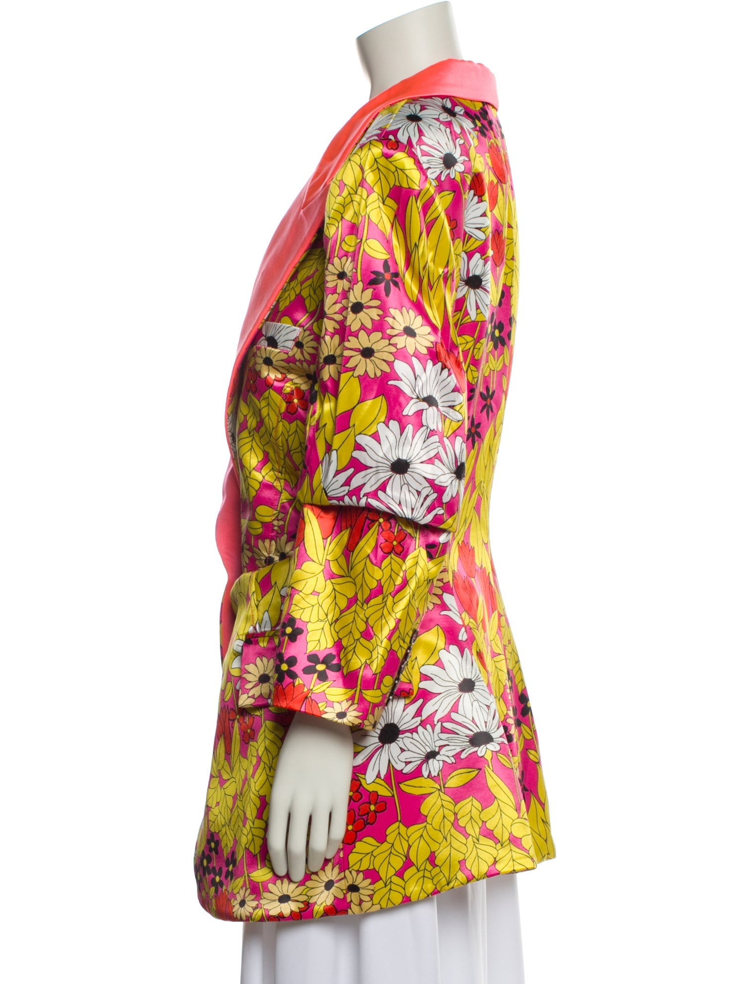 Christopher John Rogers Floral Print Coat