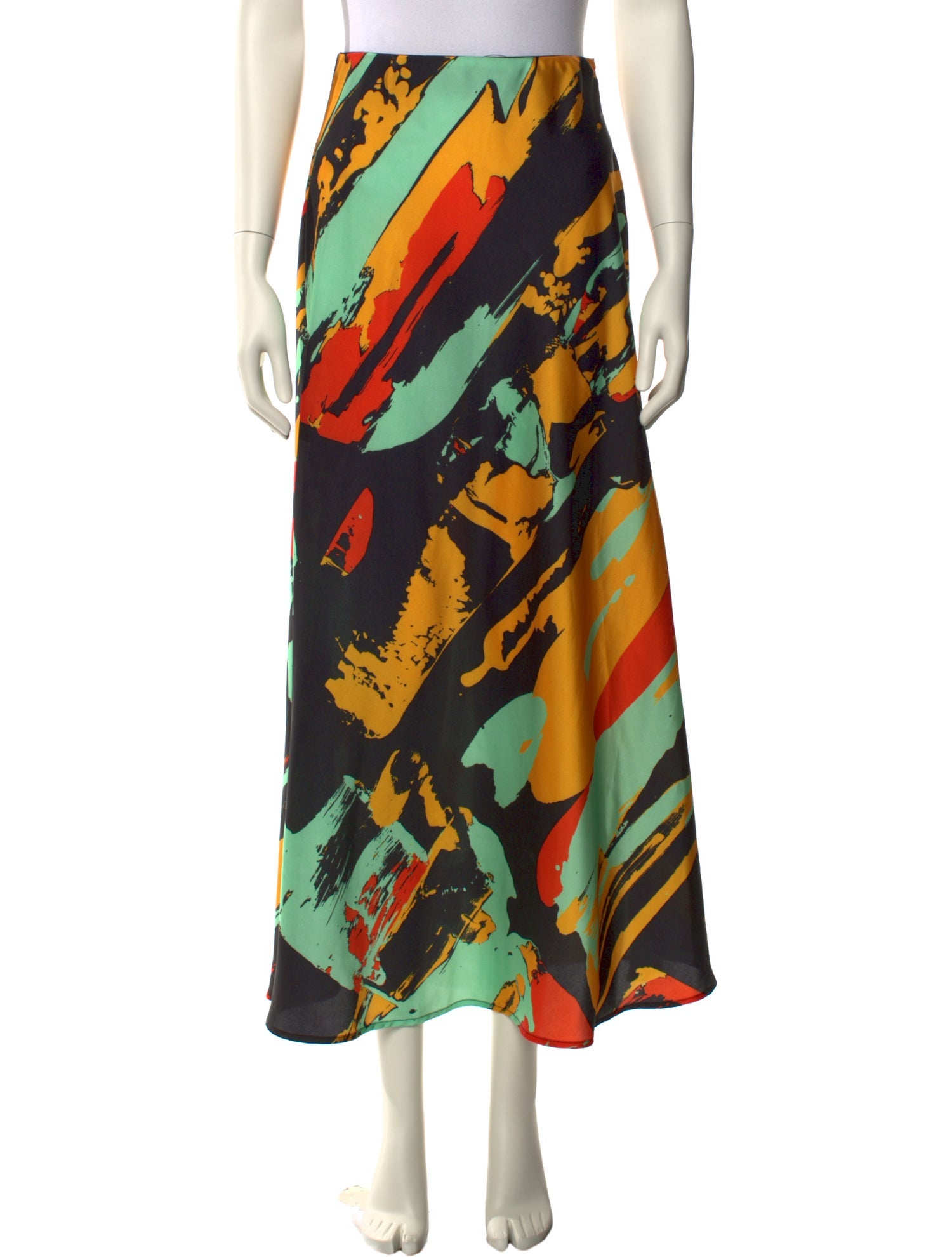 Christopher John Rogers Printed Long Skirt