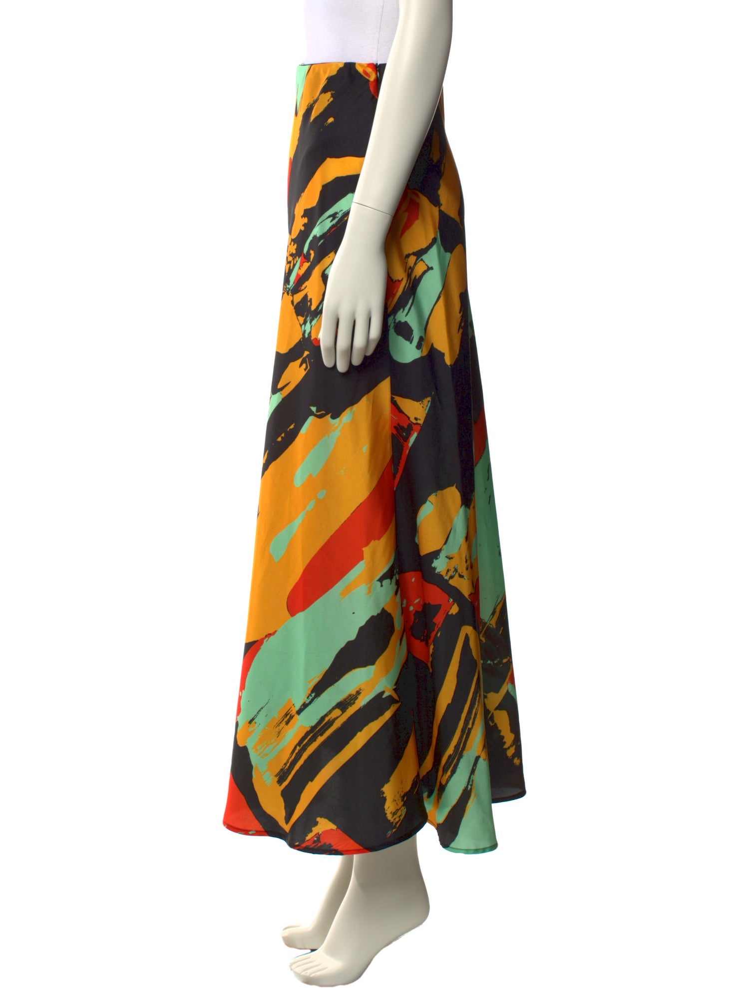 Christopher John Rogers Printed Long Skirt