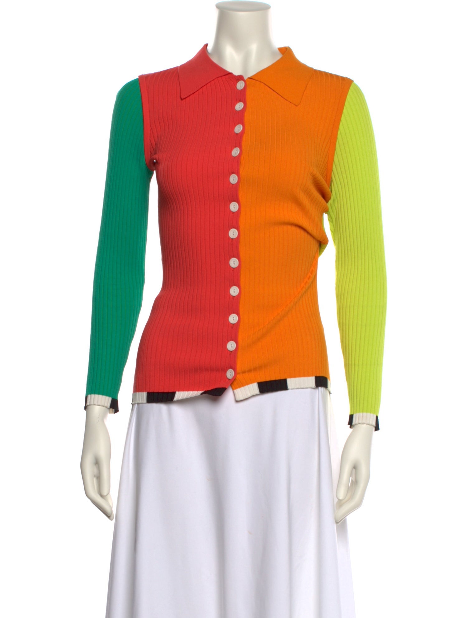 Christopher John Rogers Long Sleeve Button-Up Top