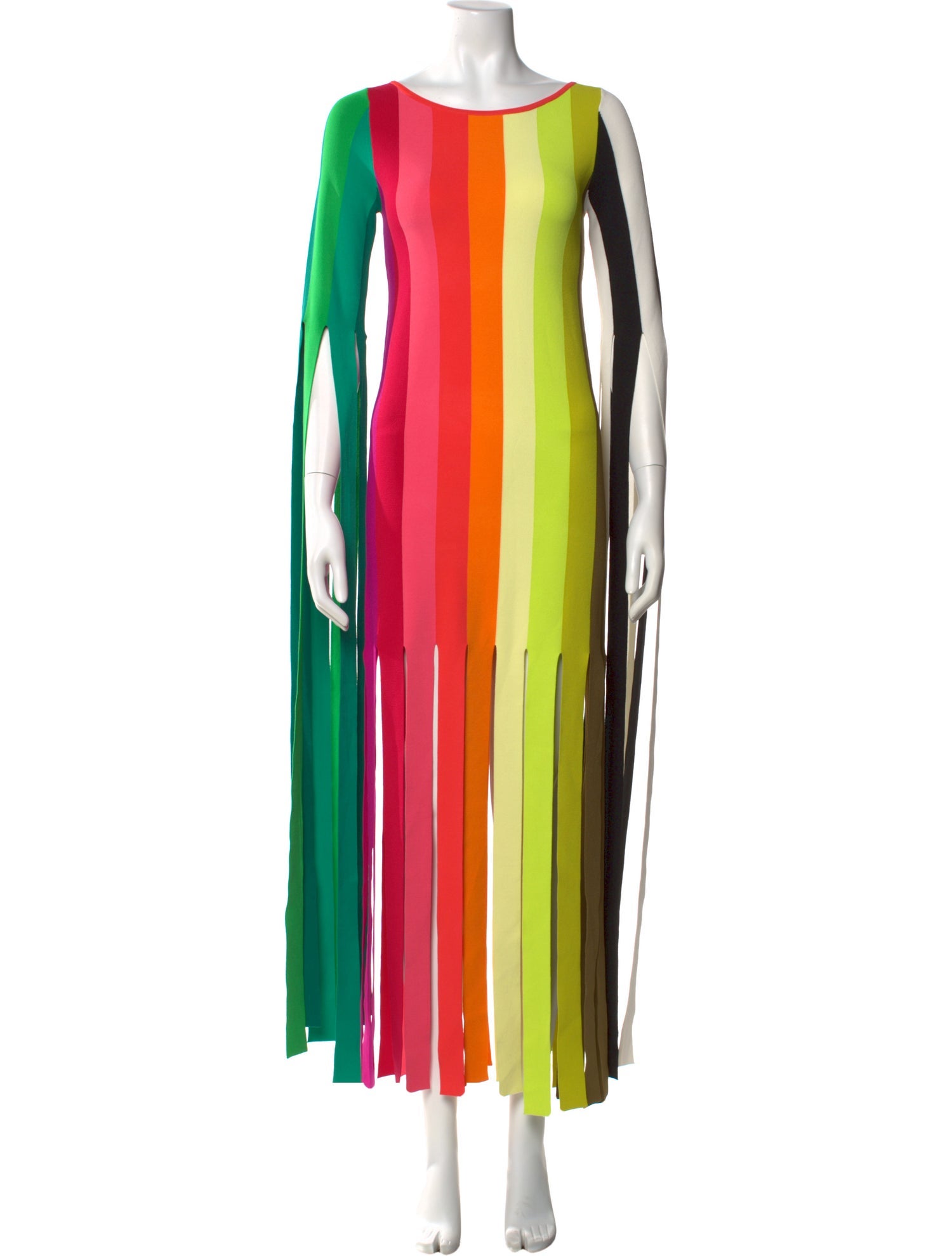 Christopher John Rogers Striped Long Dress w/ Tags