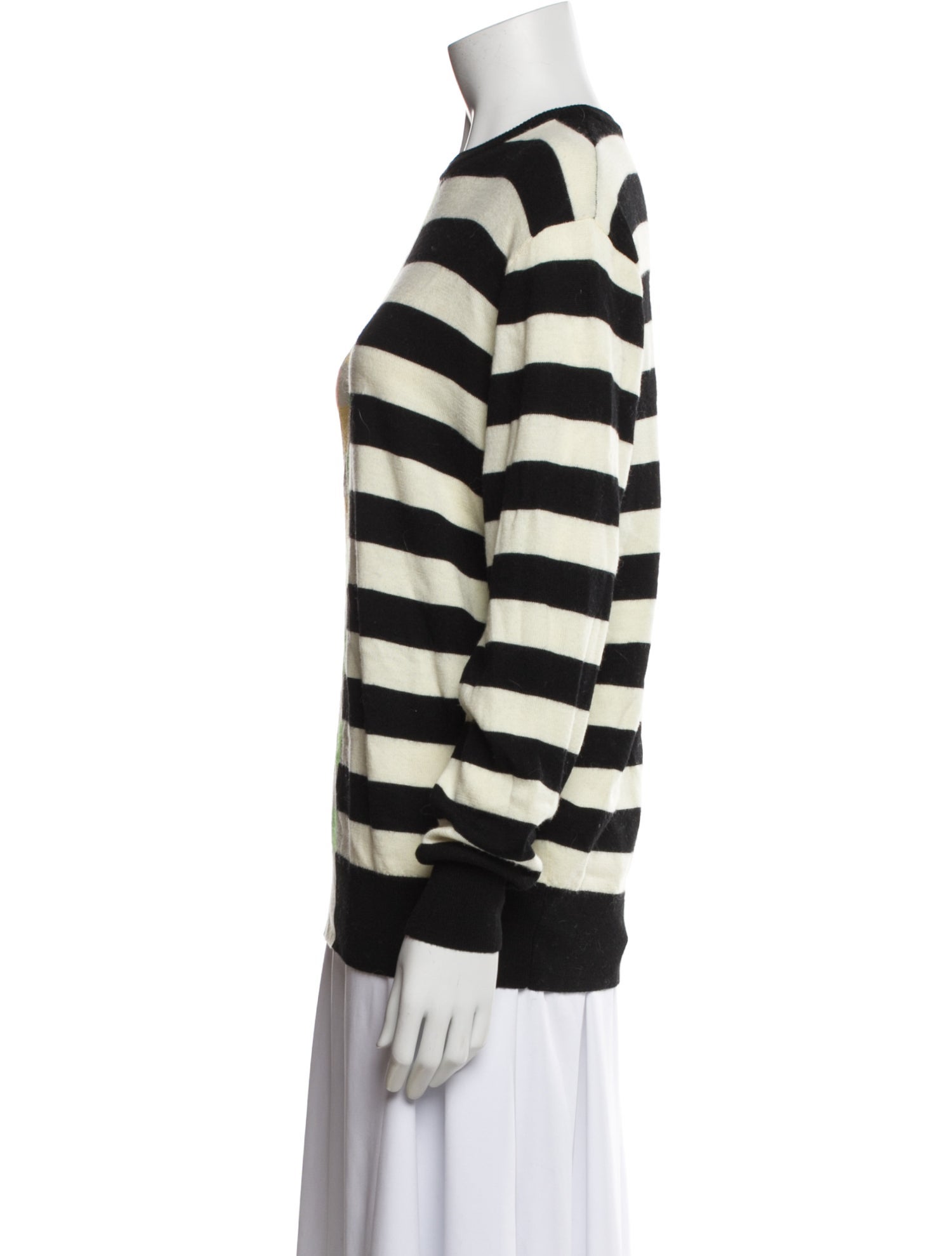 Christopher John Rogers Striped Crew Neck Sweater