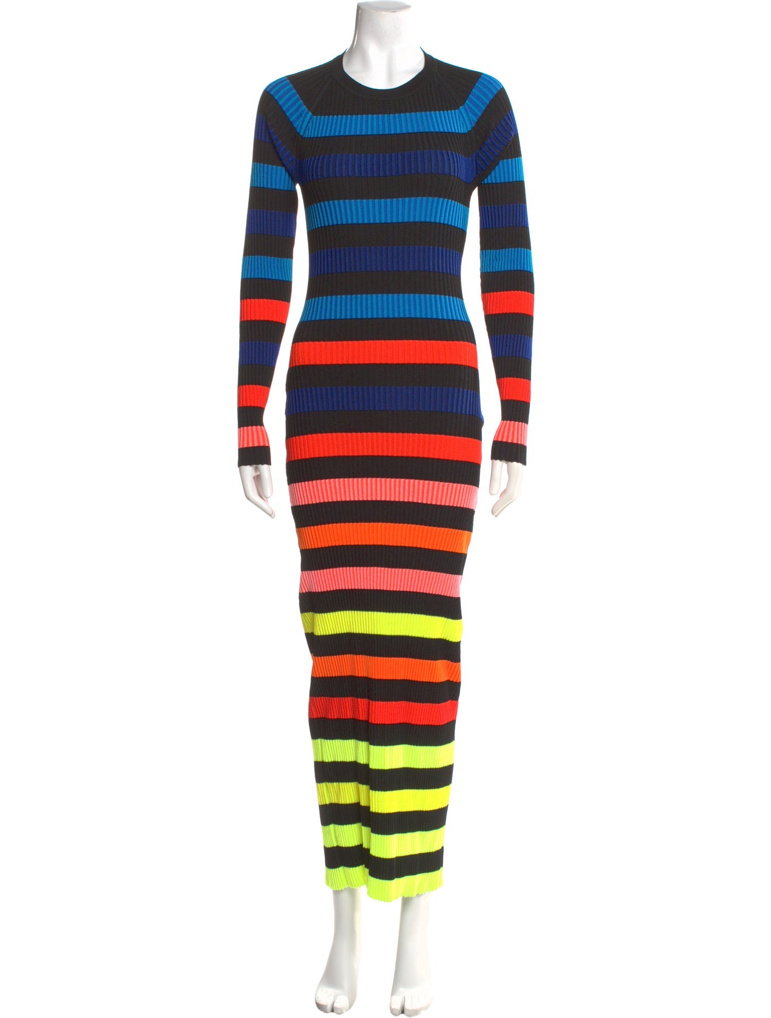 Christopher John Rogers Striped Long Dress