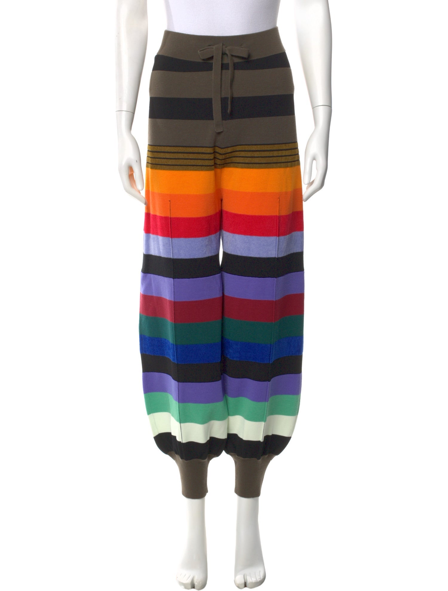 Christopher John Rogers Striped Skinny Leg Pants