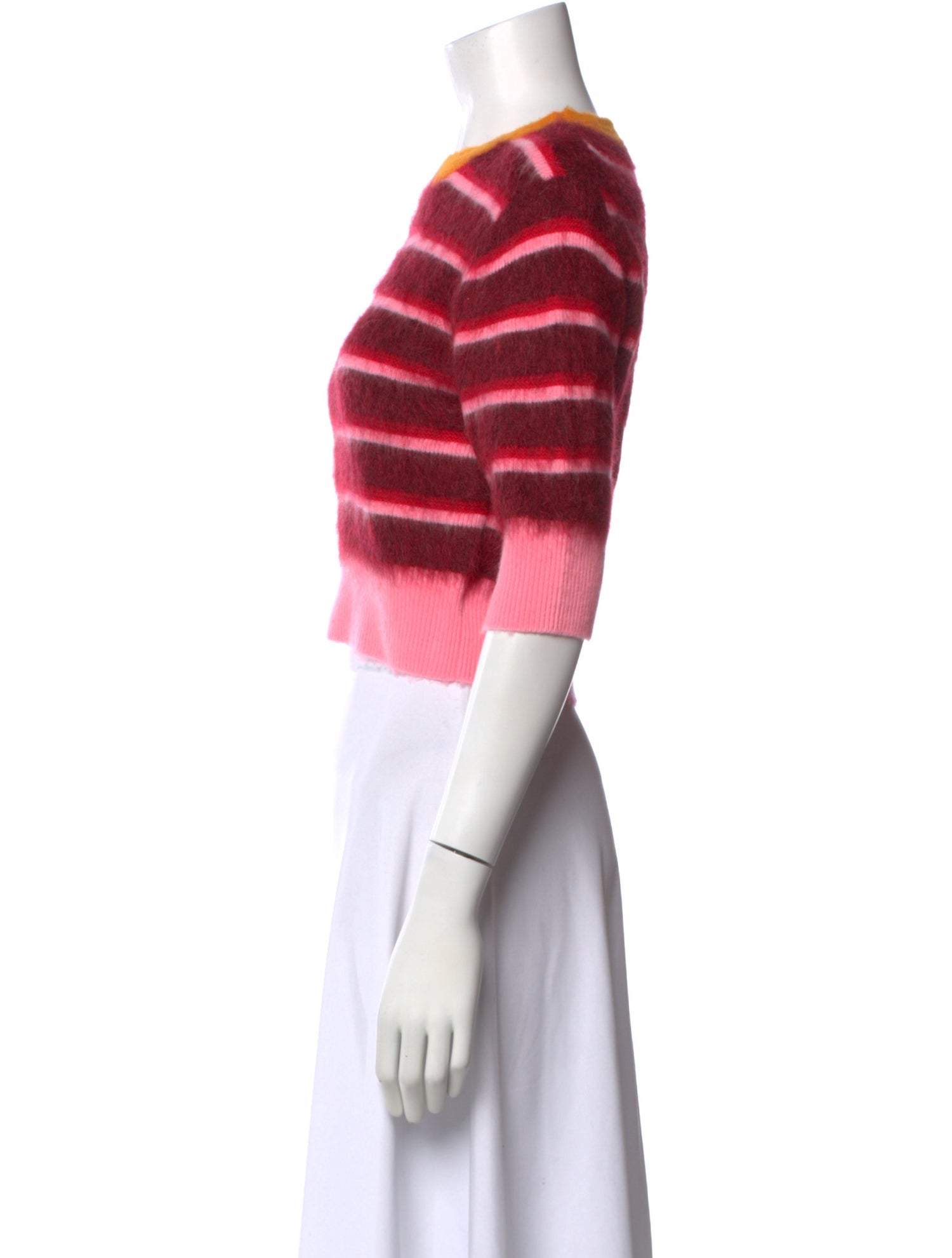 Christopher John Rogers Wool Striped Sweater