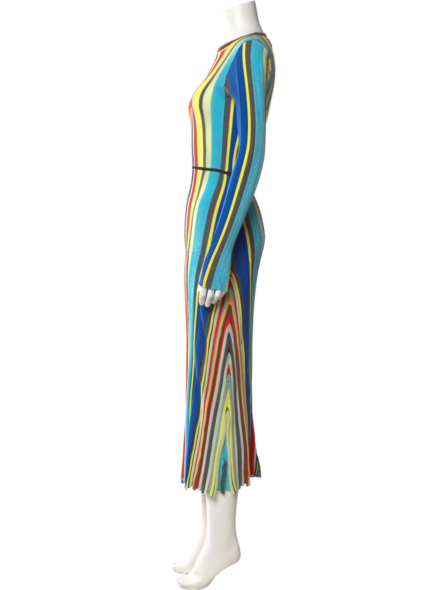 Christopher John Rogers Striped Long Dress
