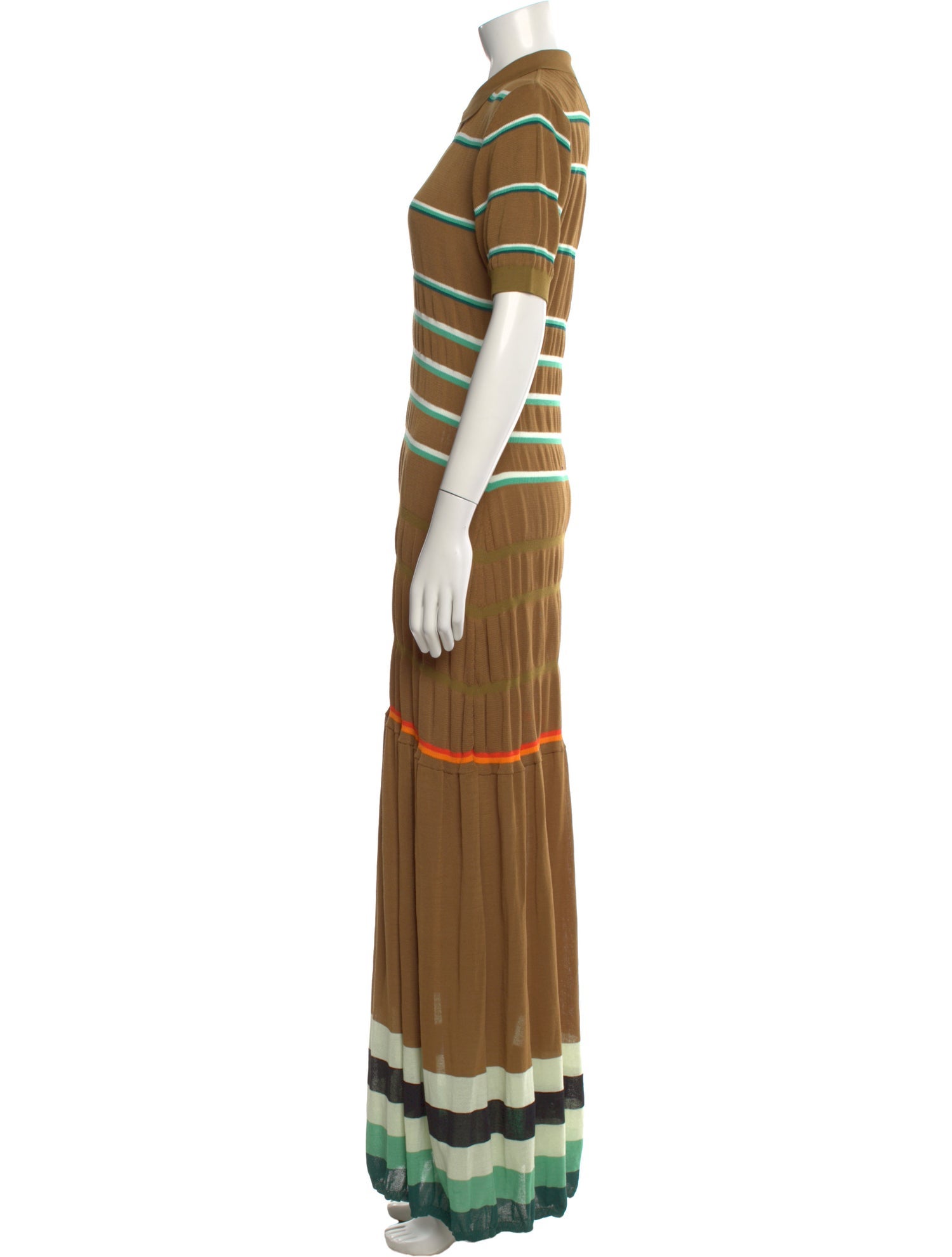 Christopher John Rogers Striped Long Dress