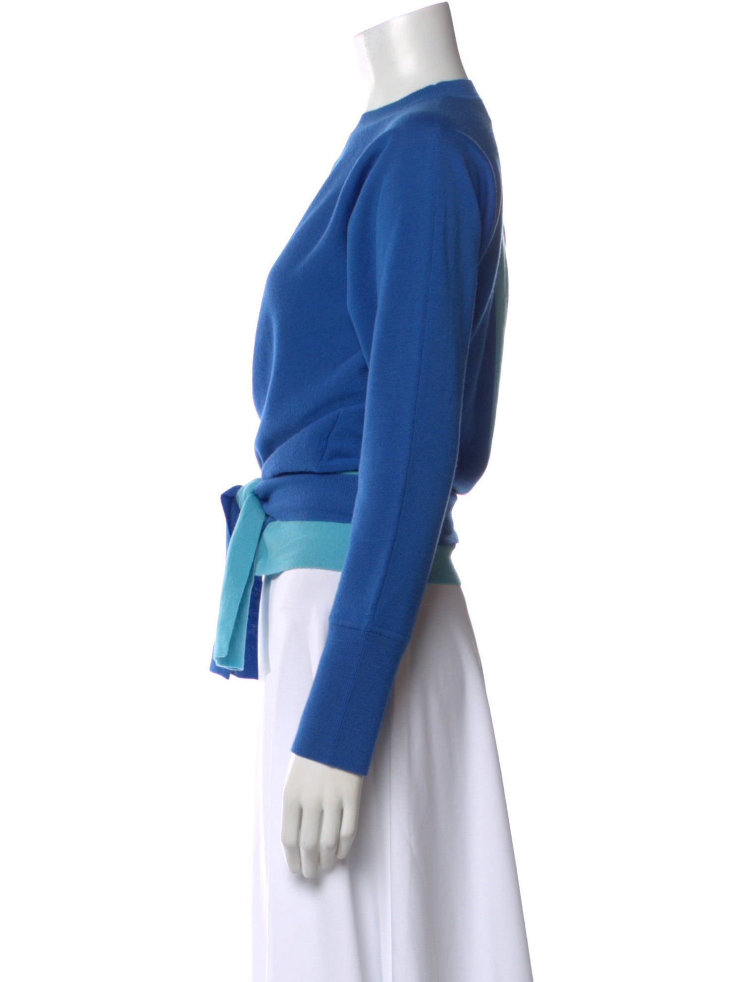 Christopher John Rogers Wool Colorblock Pattern Top