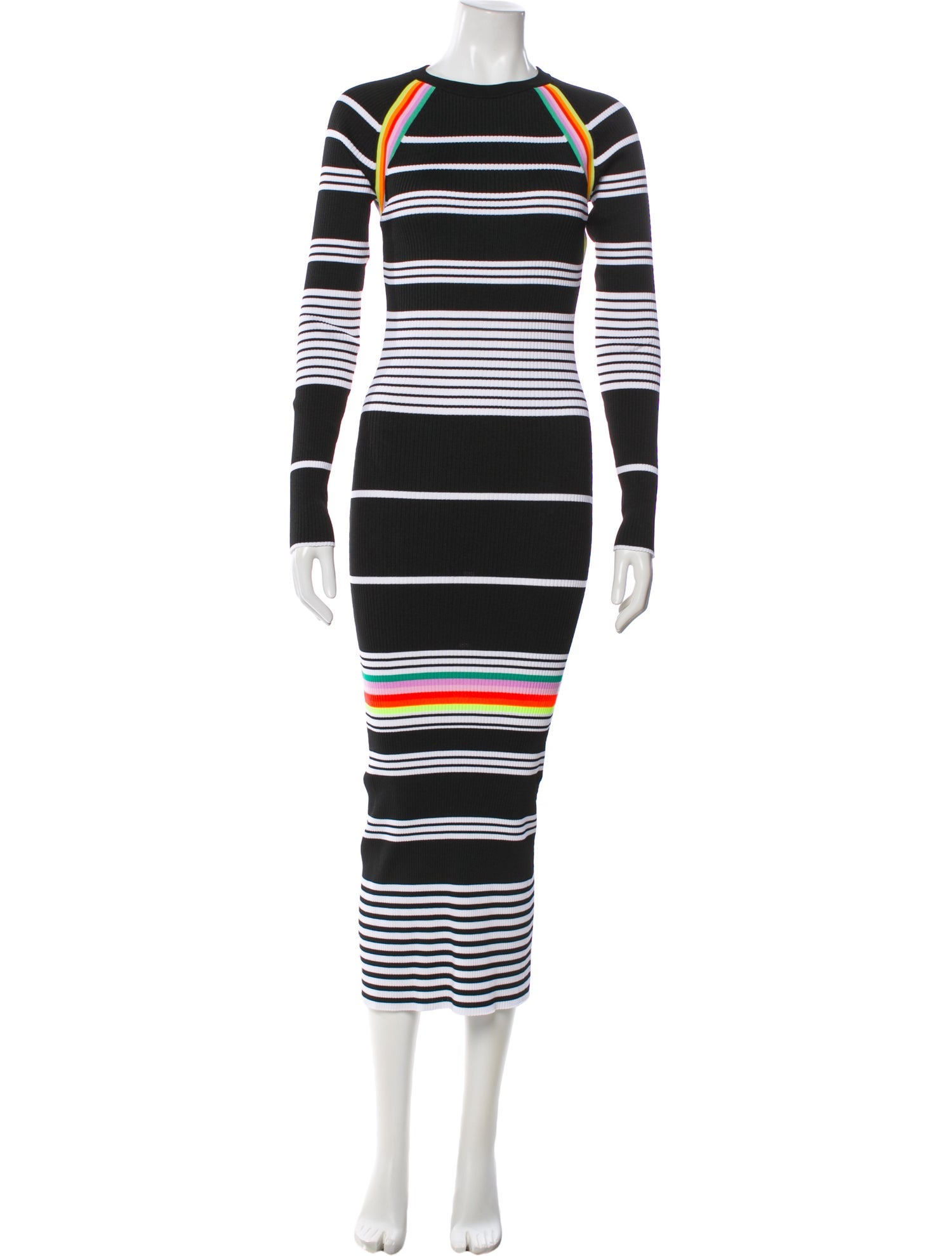 Christopher John Rogers Striped Long Dress