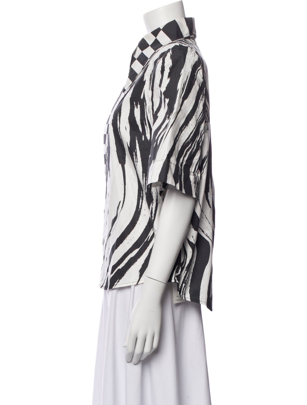 Christopher John Rogers Patterned Short Sleeve Bl… - image 2