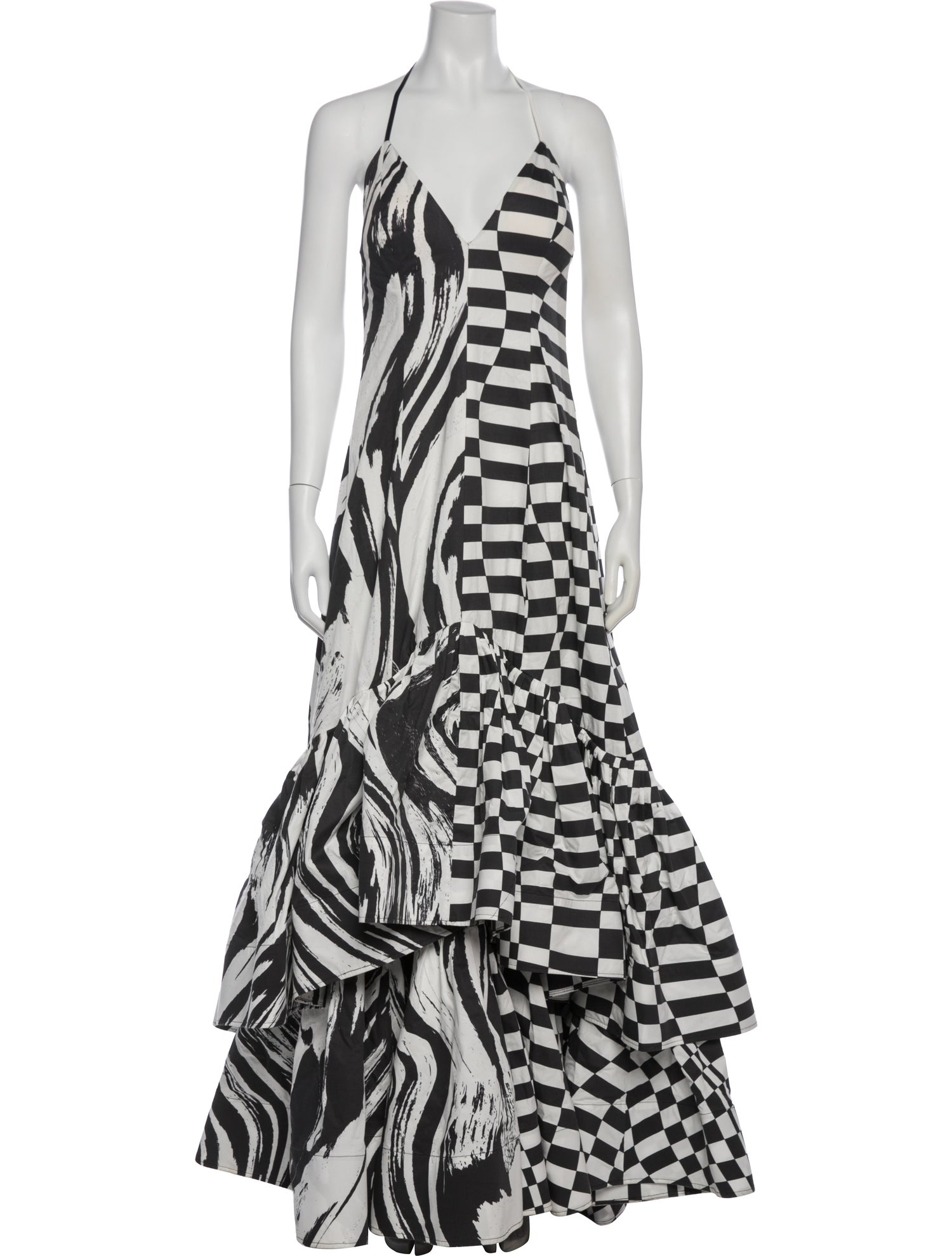 Christopher John Rogers Printed Long Dress