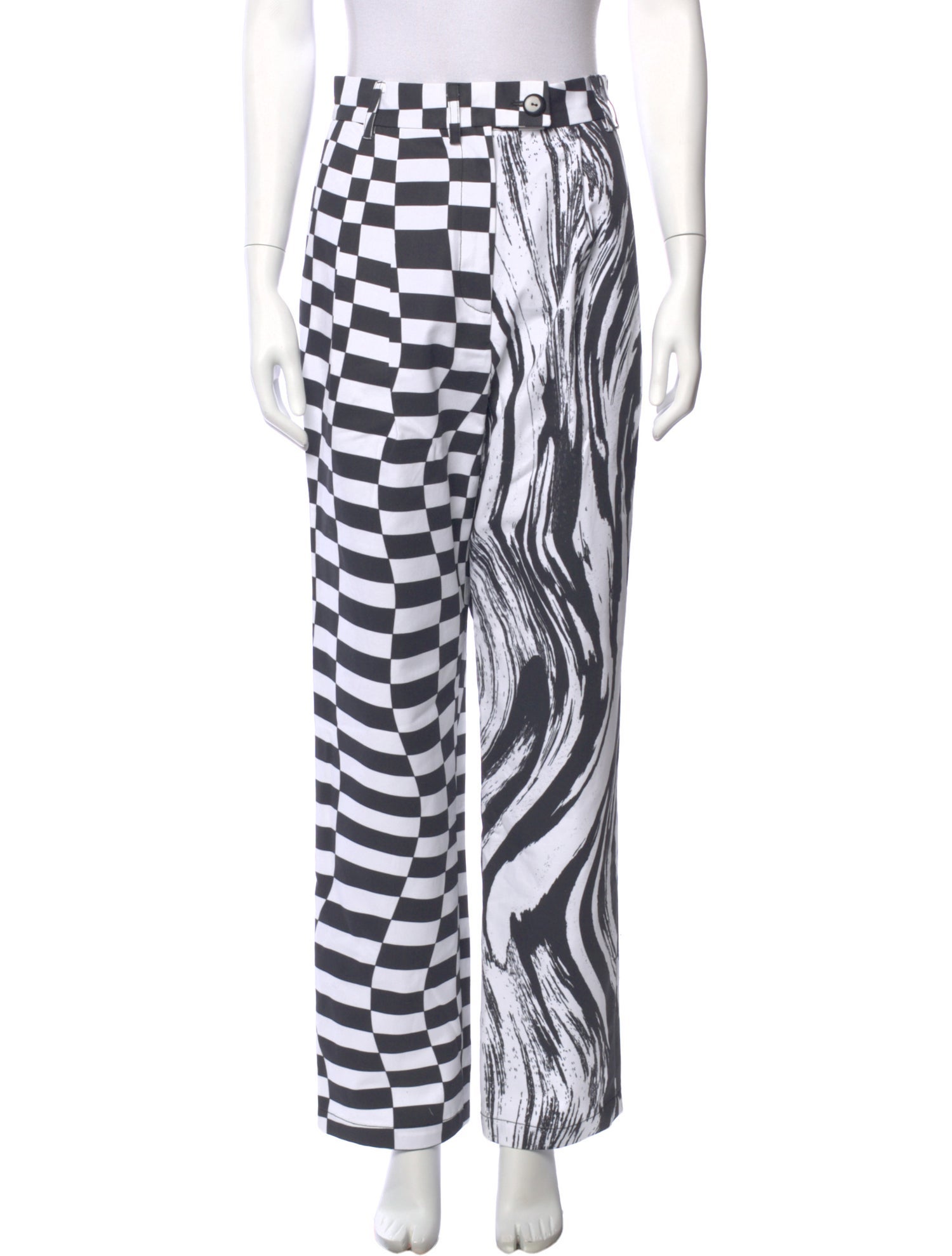 Christopher John Rogers Plaid Print Straight Leg Pants