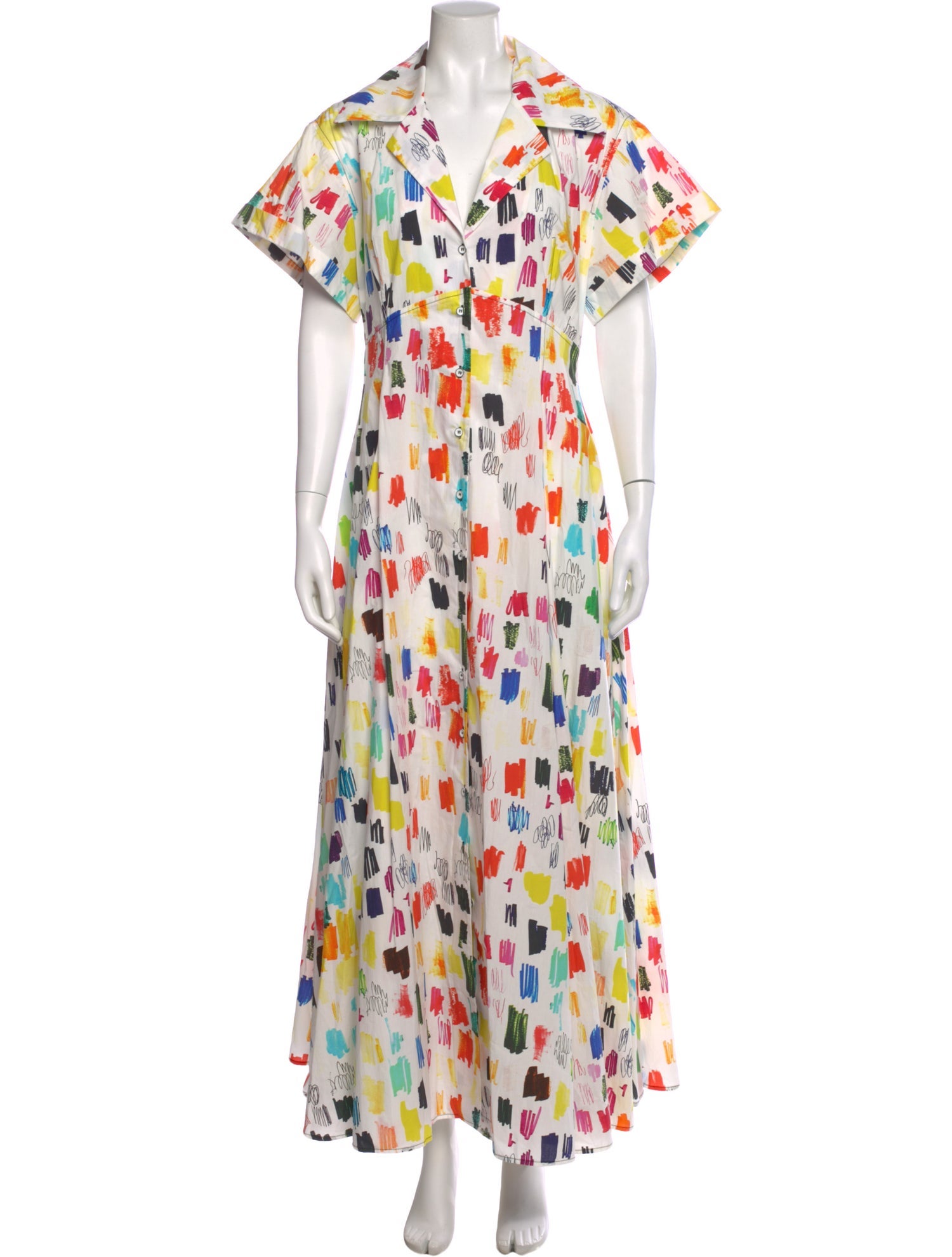 Christopher John Rogers Printed Long Dress w/ Tags