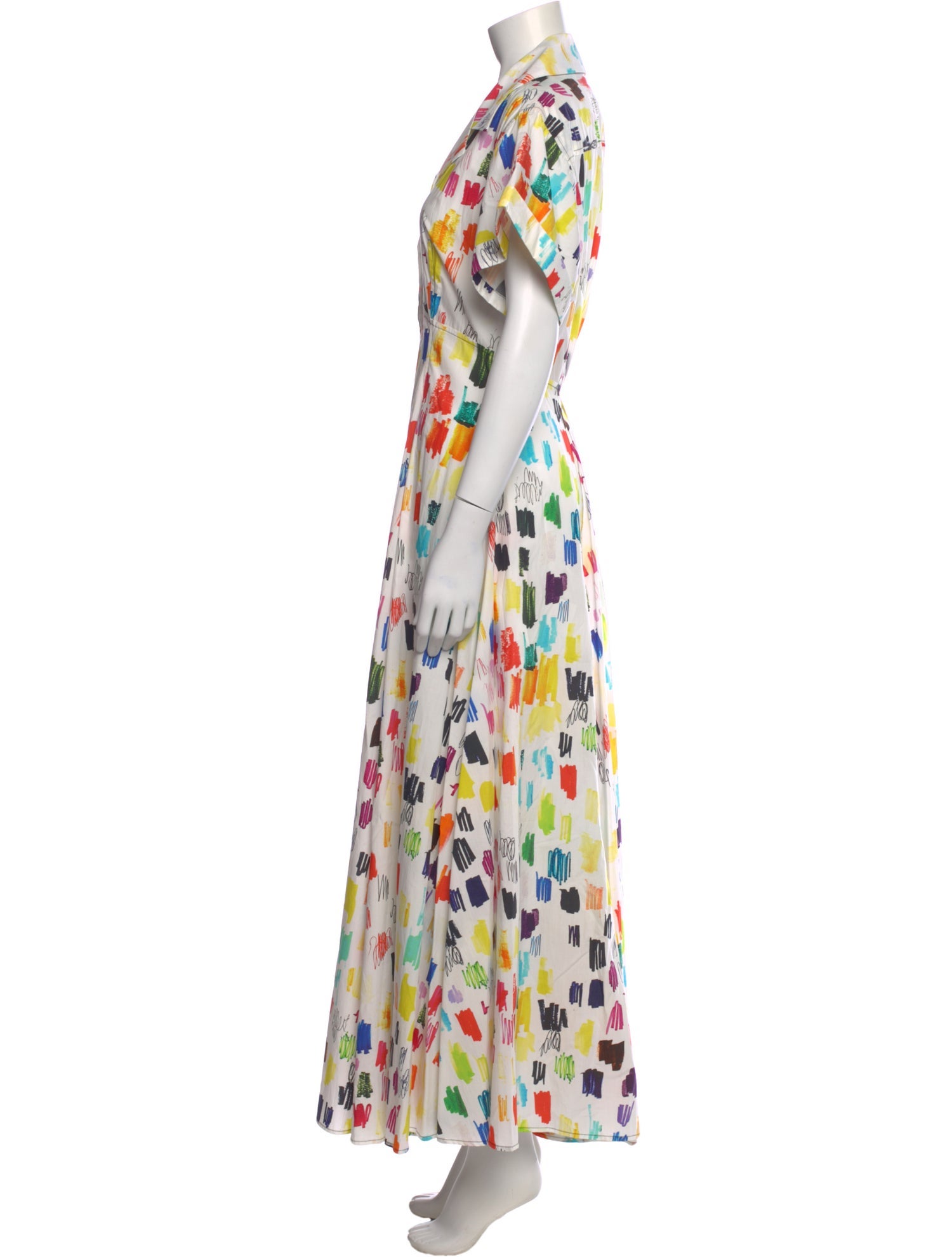 Christopher John Rogers Printed Long Dress w/ Tags