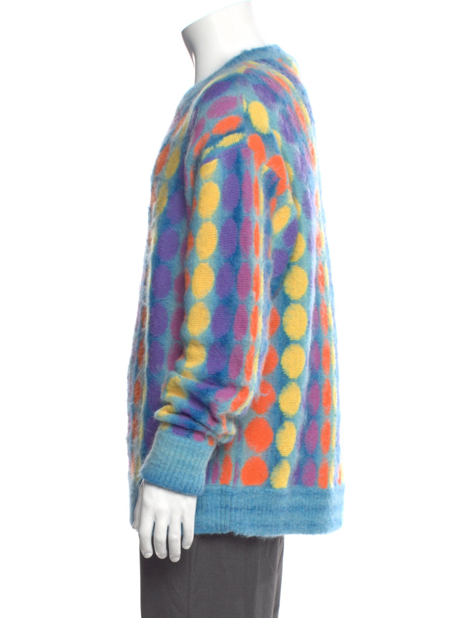 Christopher John Rogers Colorblock Pattern Crew Neck Pullover